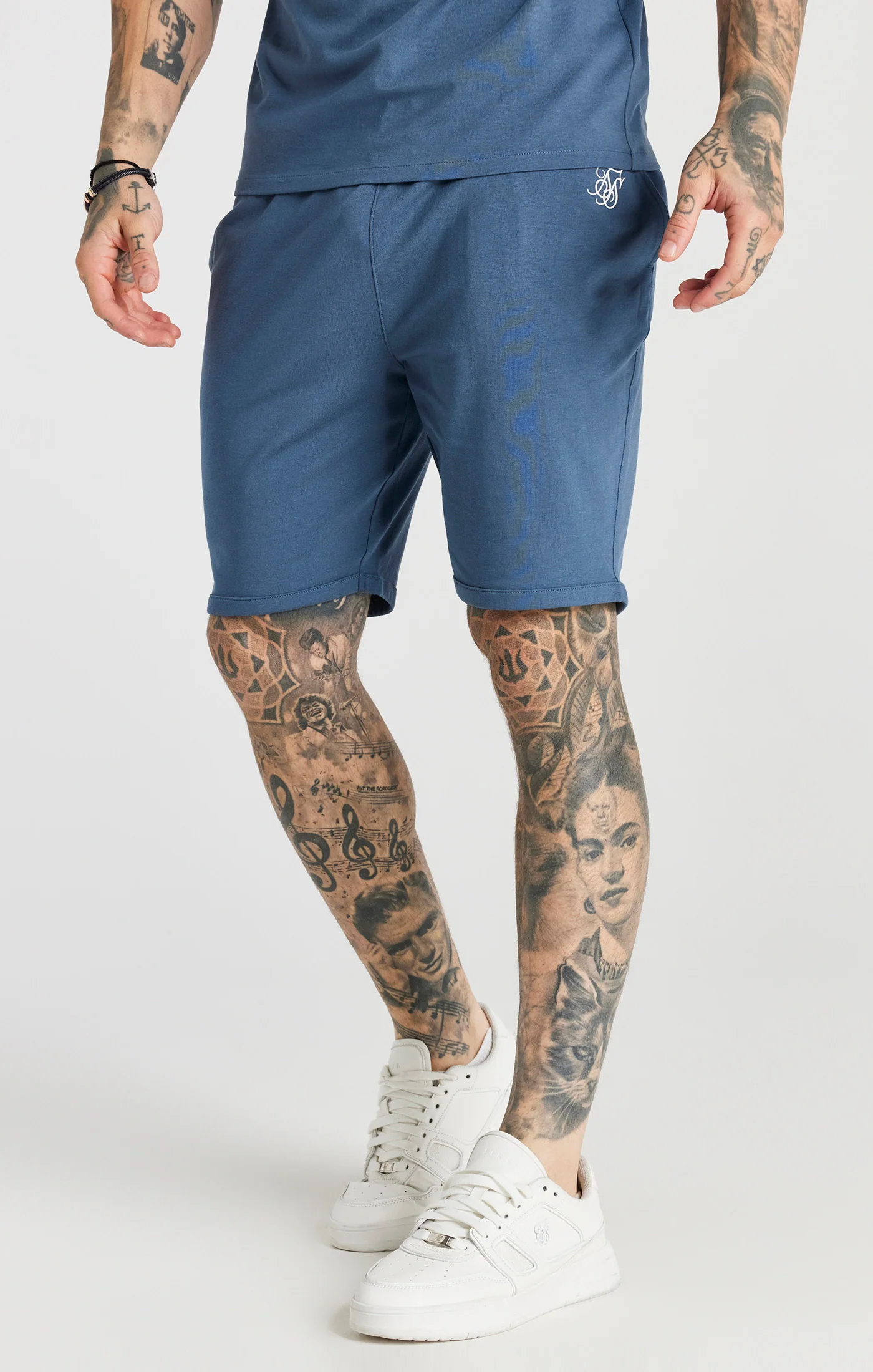 Blue Twin Set T-Shirt And Short - Image 5