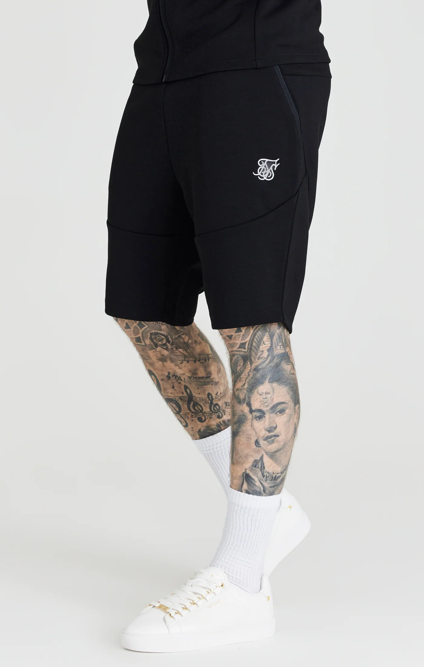 Black Zip Through Hoodie And Short Twin Set - Image 6
