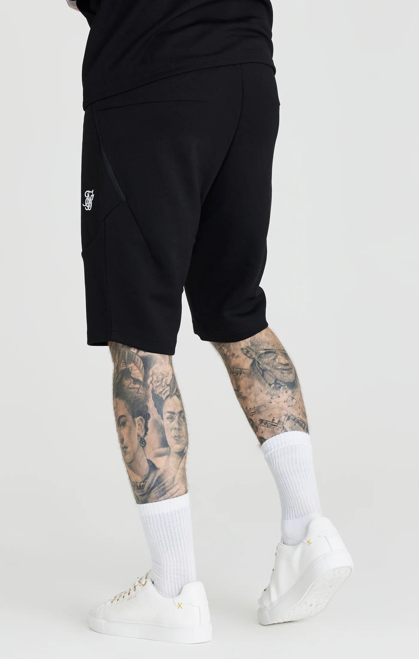 Black Zip Through Hoodie And Short Twin Set - Image 8