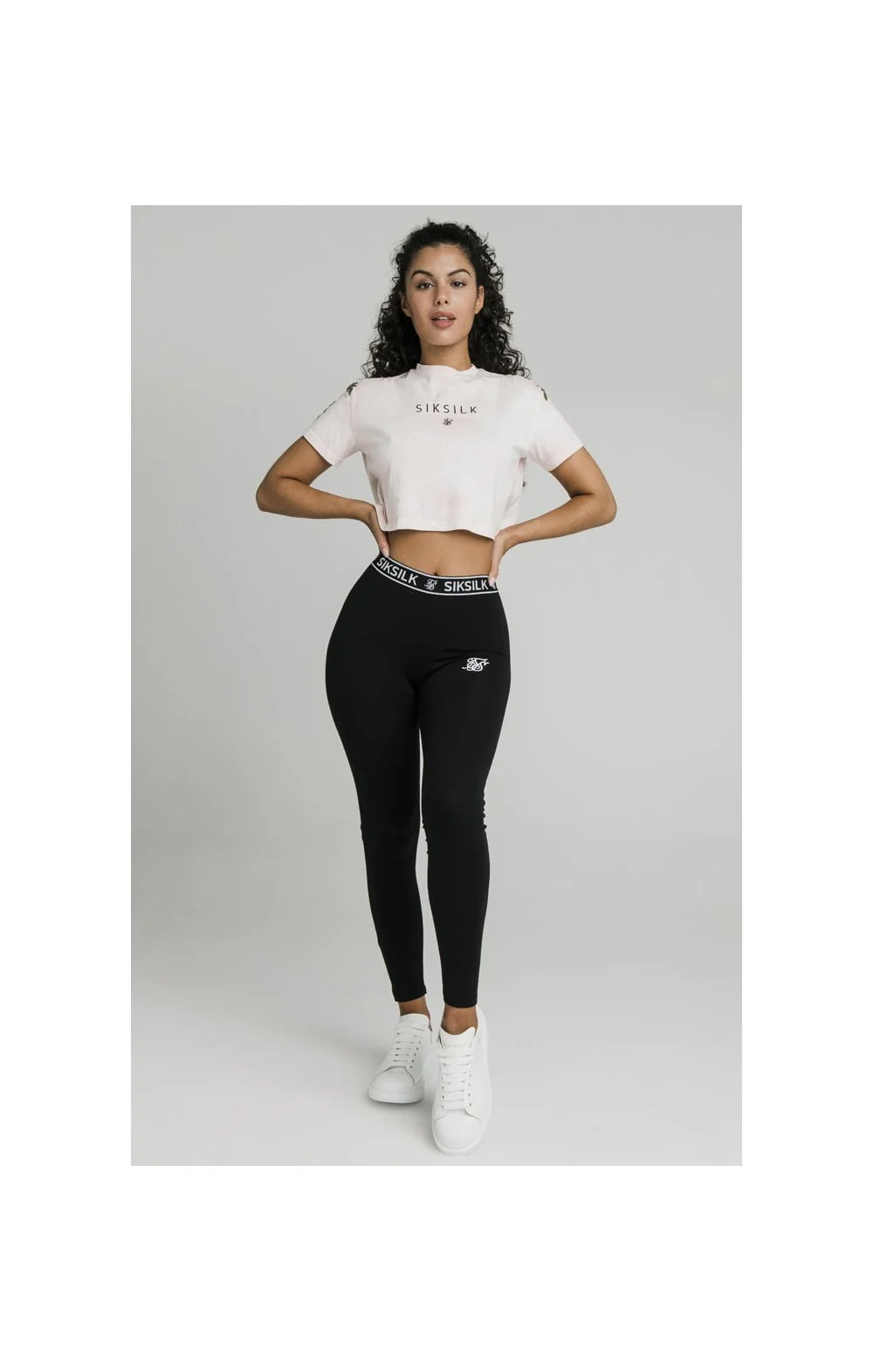 SikSilk Tye-Dye  Floral Crop Tee - Violet - Image 4