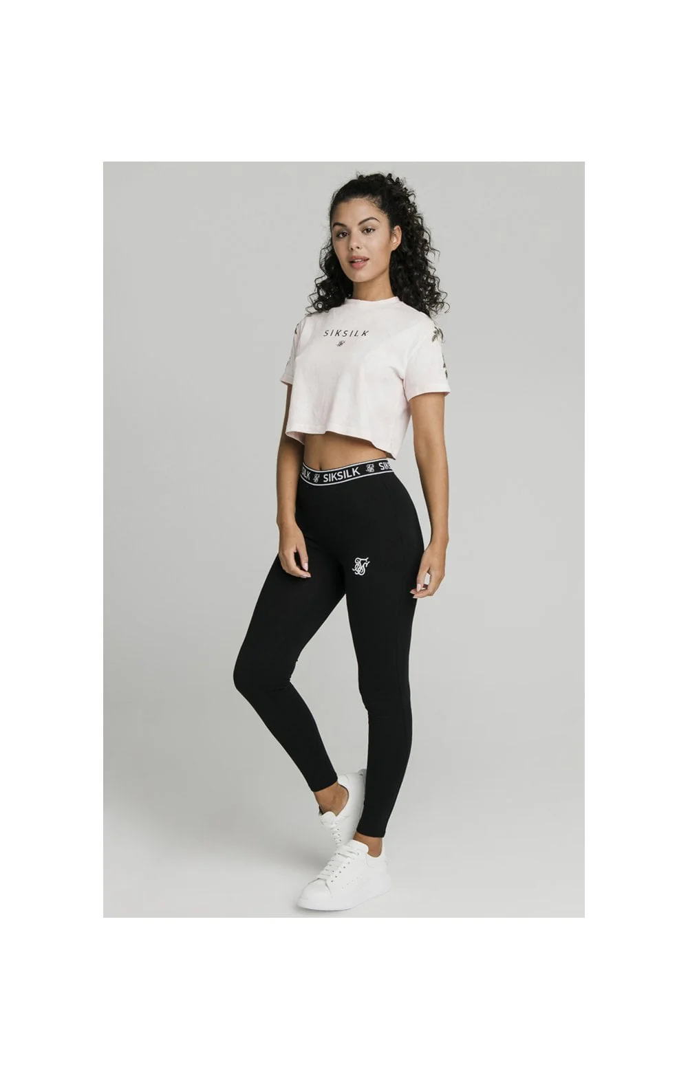 SikSilk Tye-Dye  Floral Crop Tee - Violet - Image 5