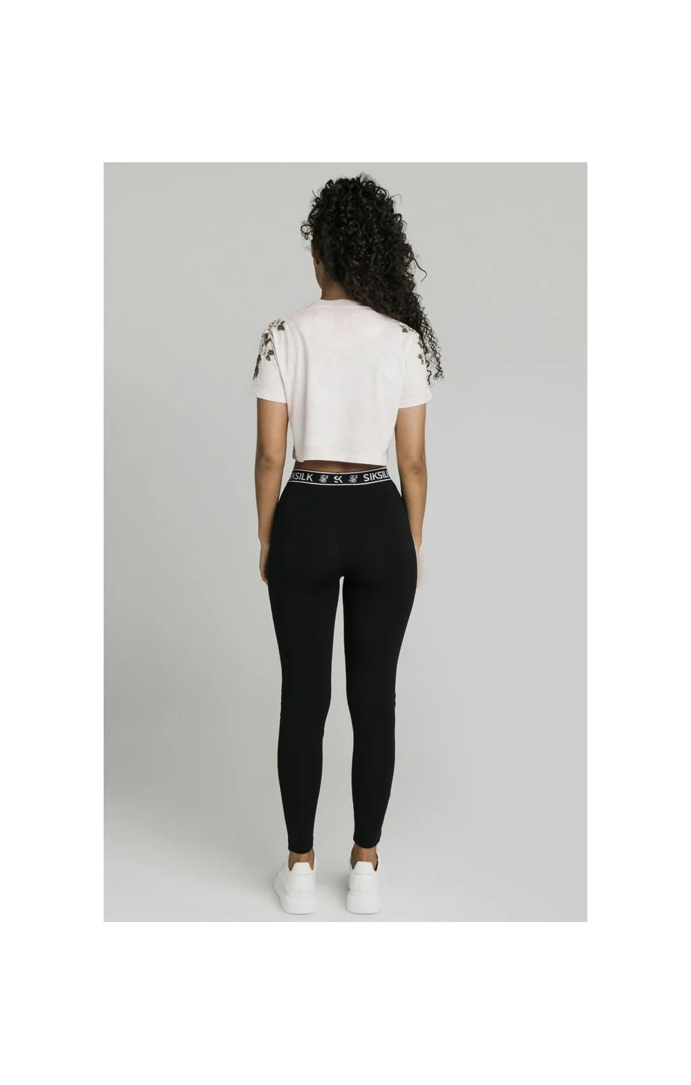 SikSilk Tye-Dye  Floral Crop Tee - Violet - Image 6