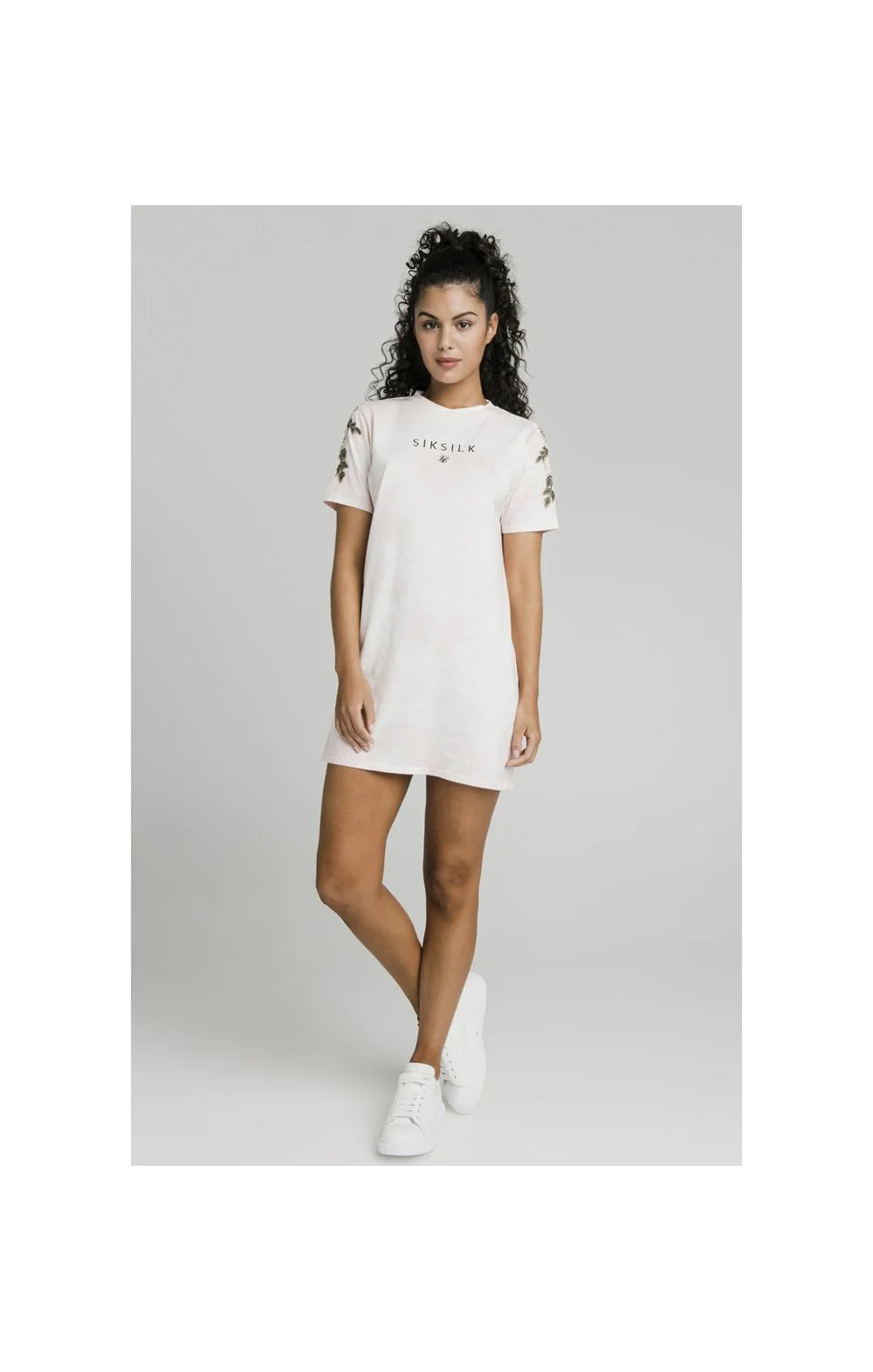 SikSilk Tye-Dye T-Shirt Dress - Pink - Image 4
