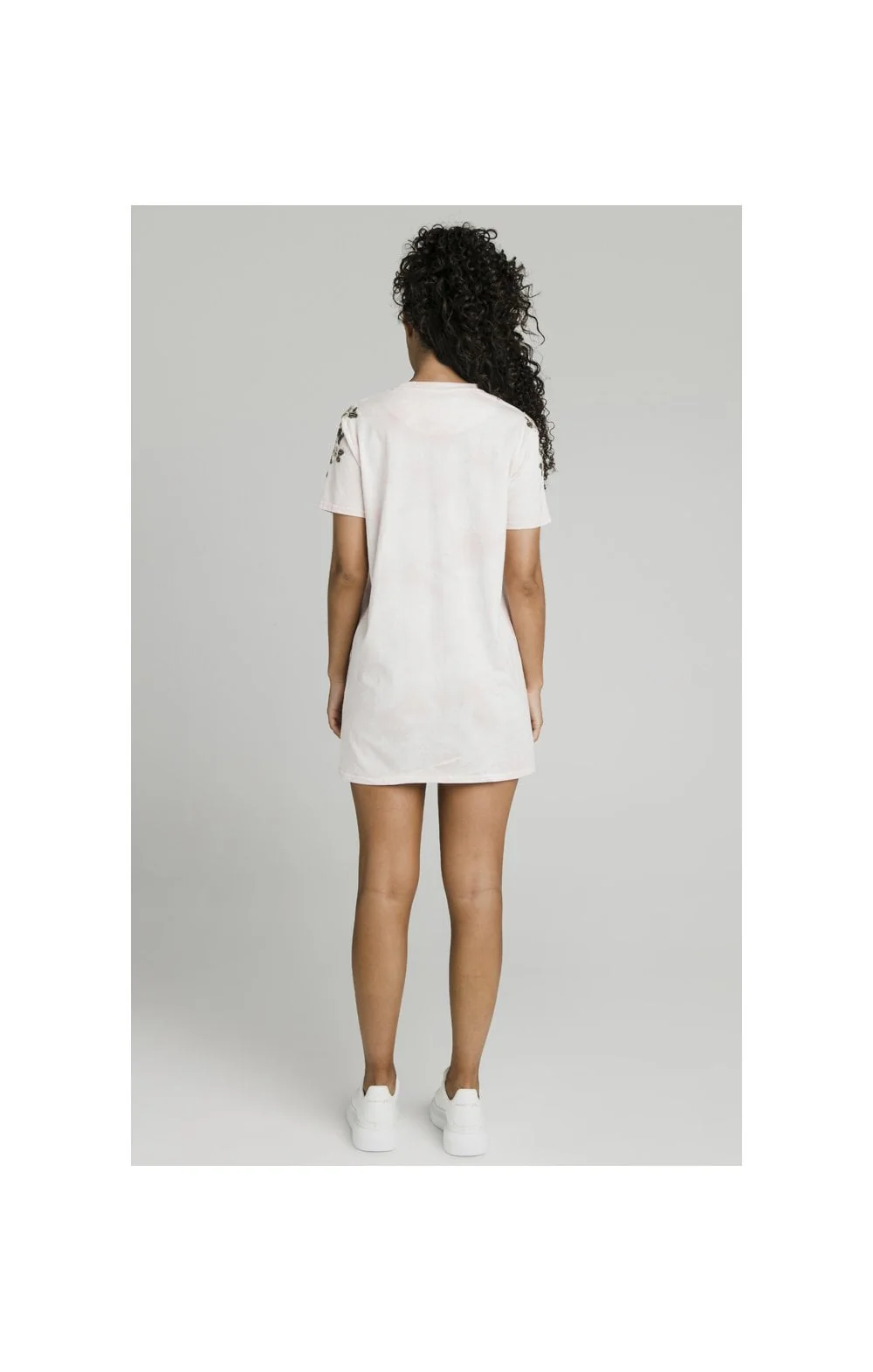 SikSilk Tye-Dye T-Shirt Dress - Pink - Image 6