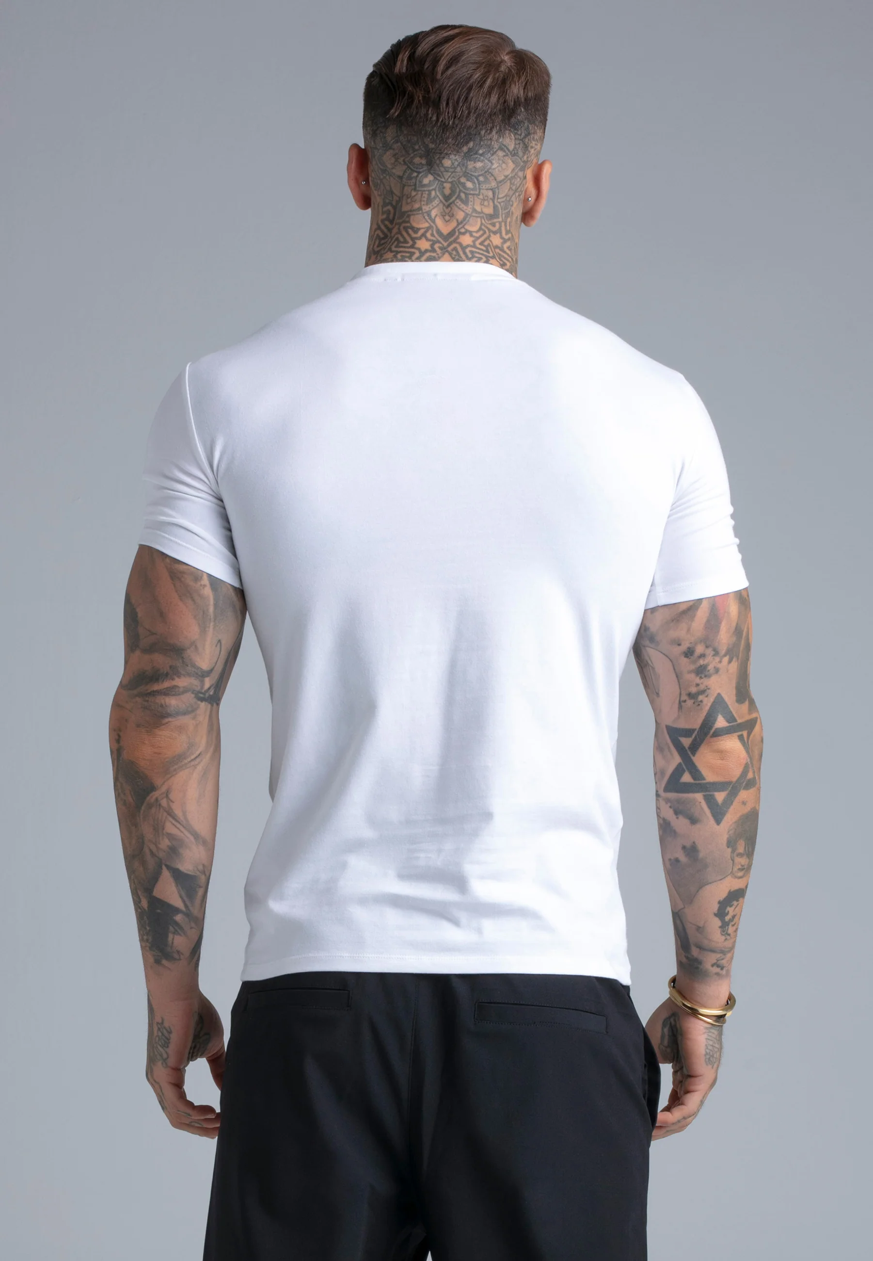 White V-Neck T-Shirt - Image 5