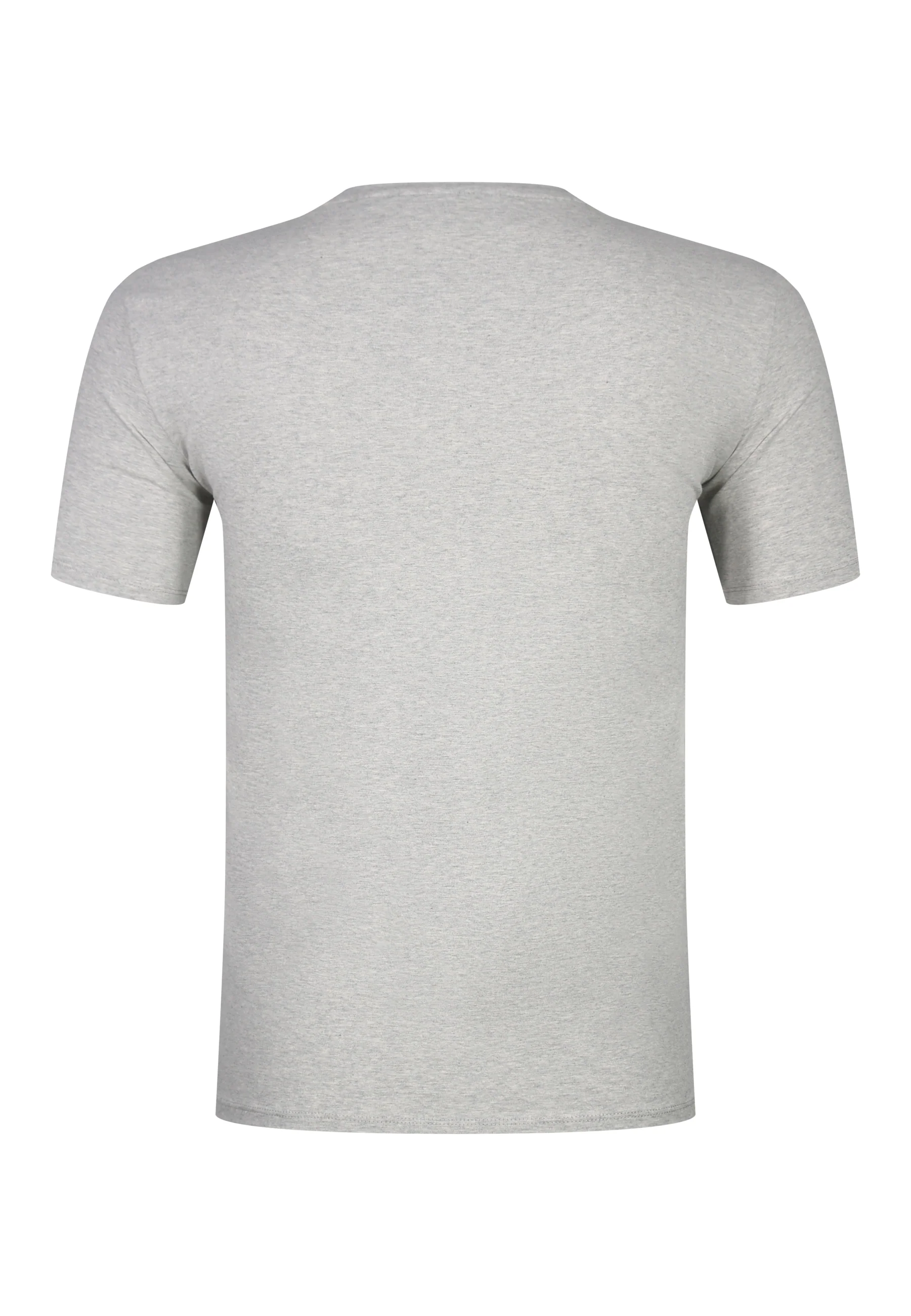 Grey Marl V-Neck T-Shirt - Image 7