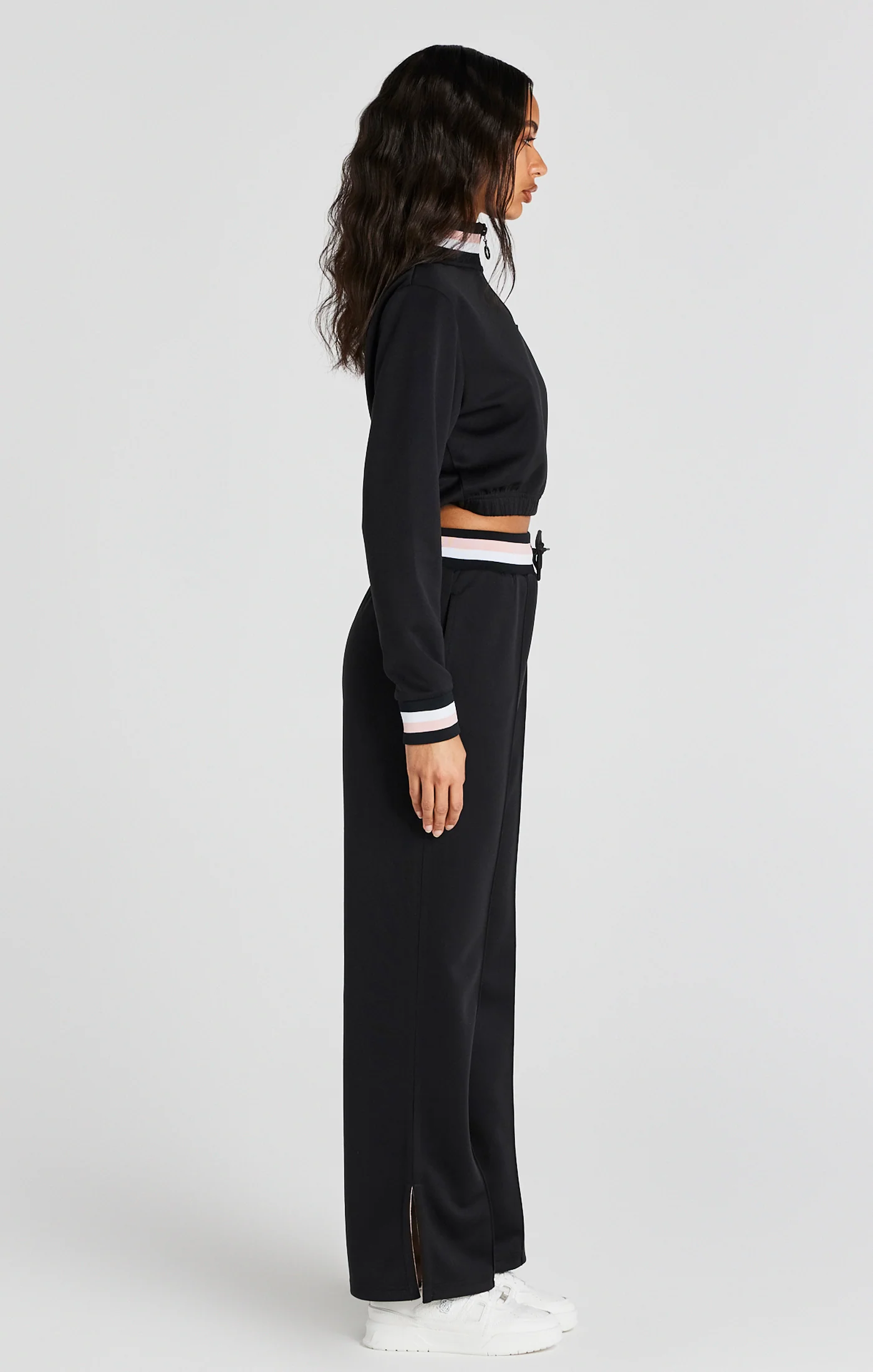 Black Varsity 1/4 Zip Track Top - Image 6