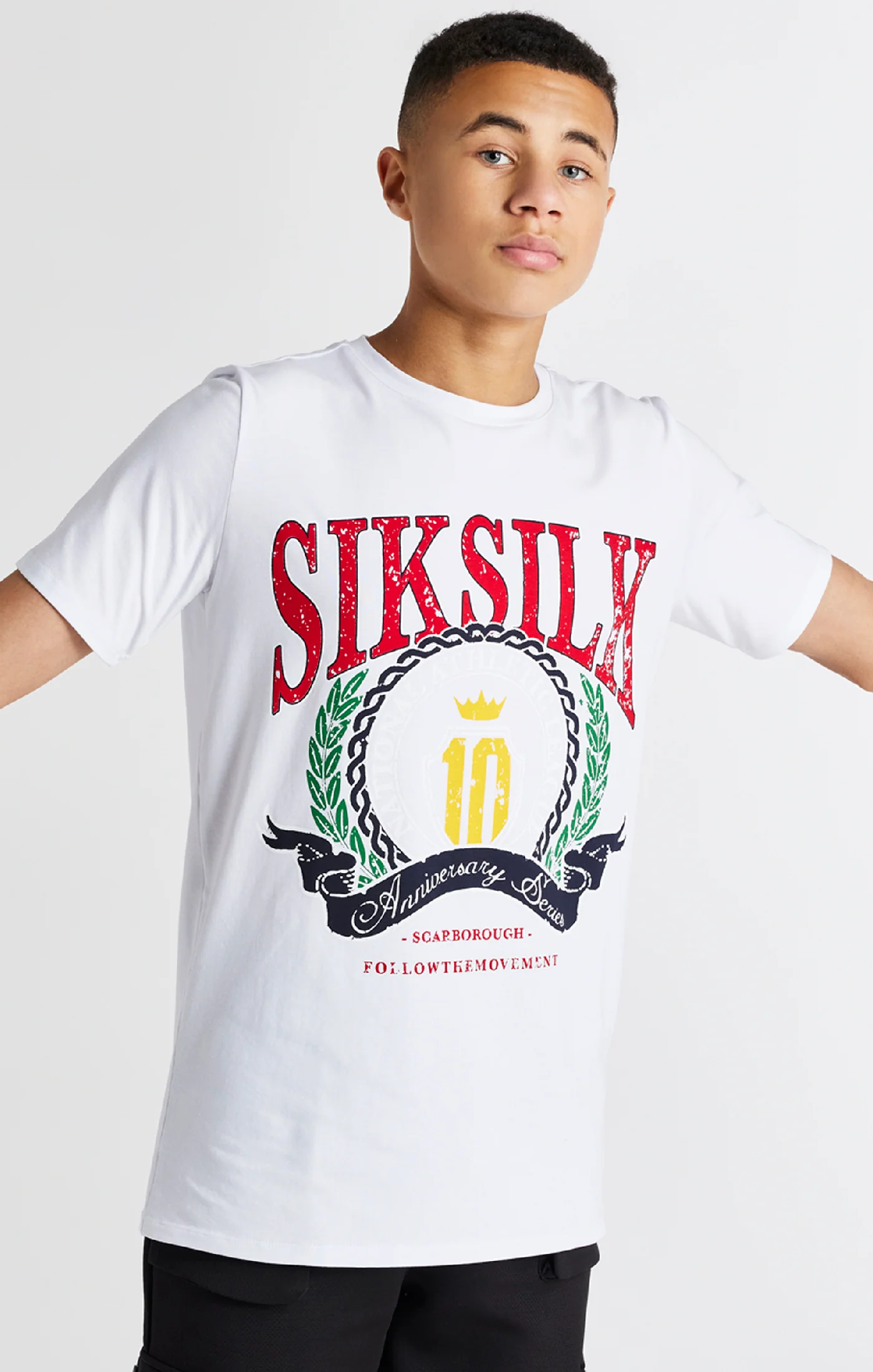 Boys White Varsity T-Shirt