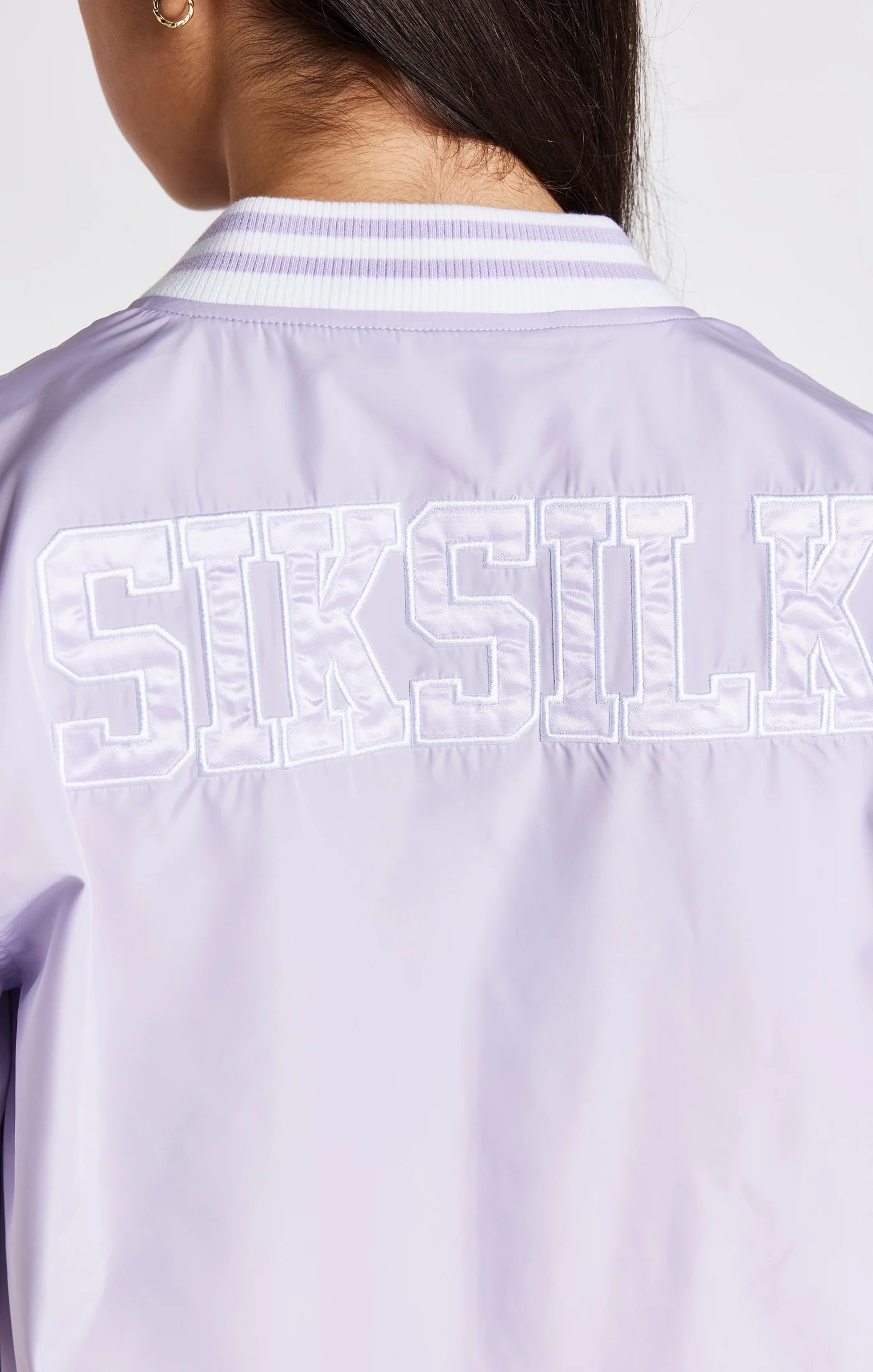 Girls Purple Varsity Jacket - Image 3