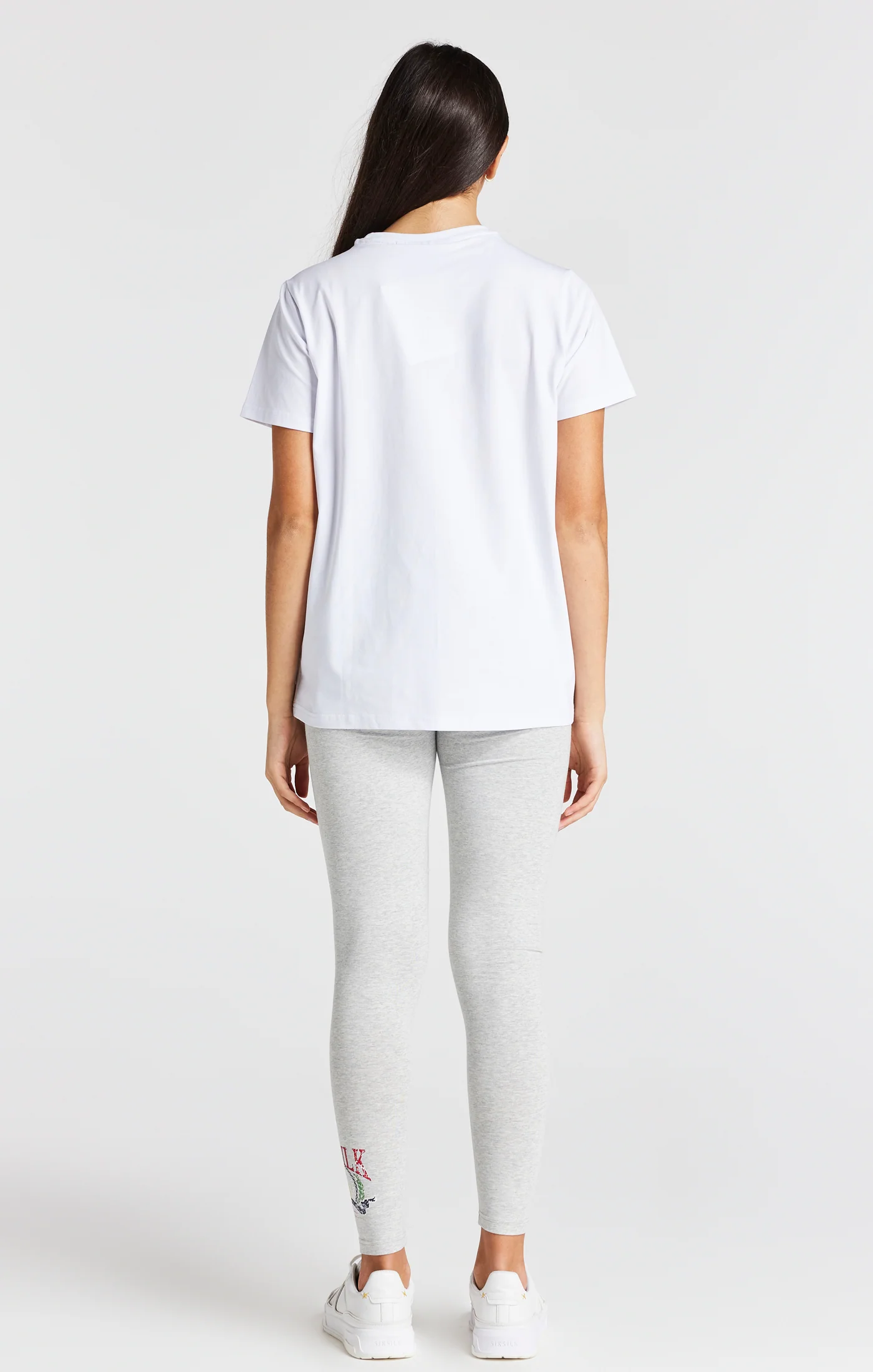 Girls White Varsity Logo Boyfriend T-Shirt - Image 5