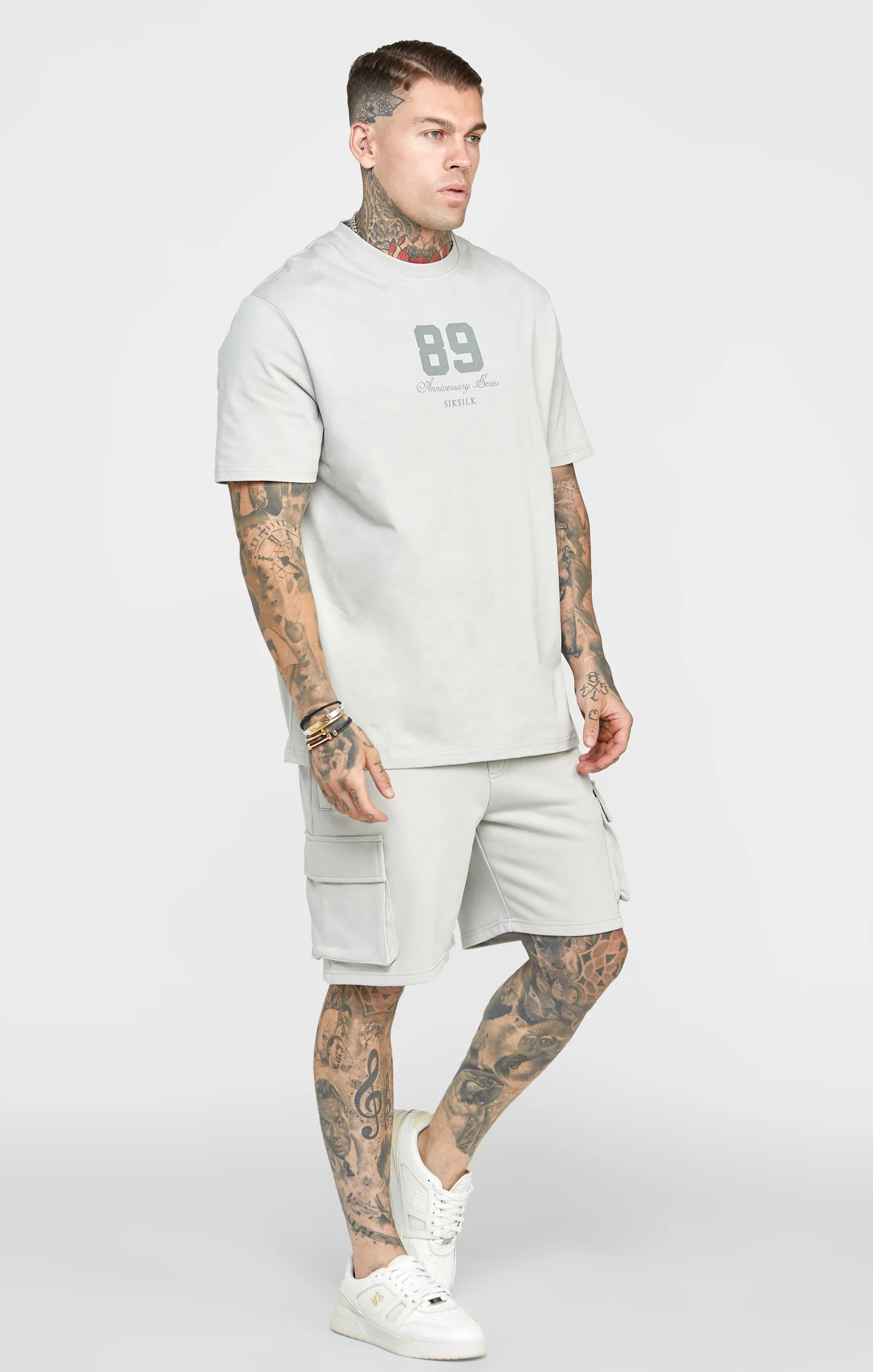 Grey Varsity Oversized T-Shirt - Image 4