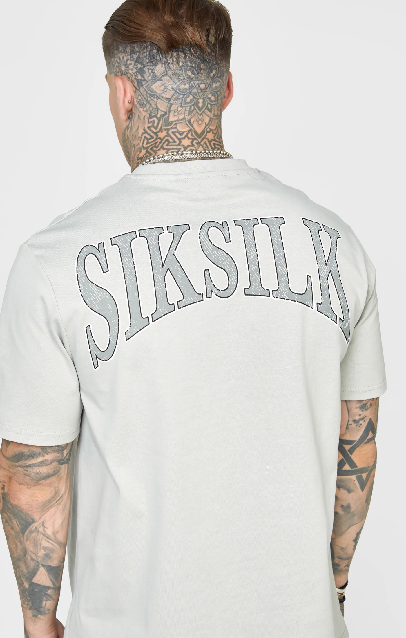 Grey Varsity Oversized T-Shirt - Image 6
