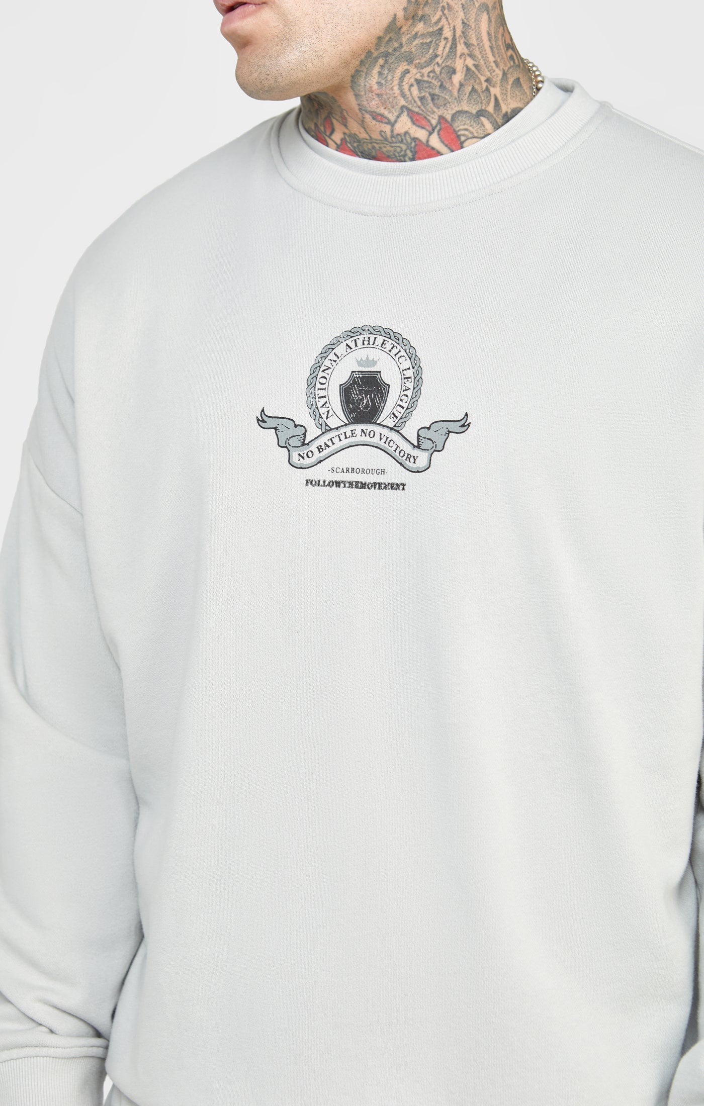 Grey Varsity Sweatshirt - Image 2