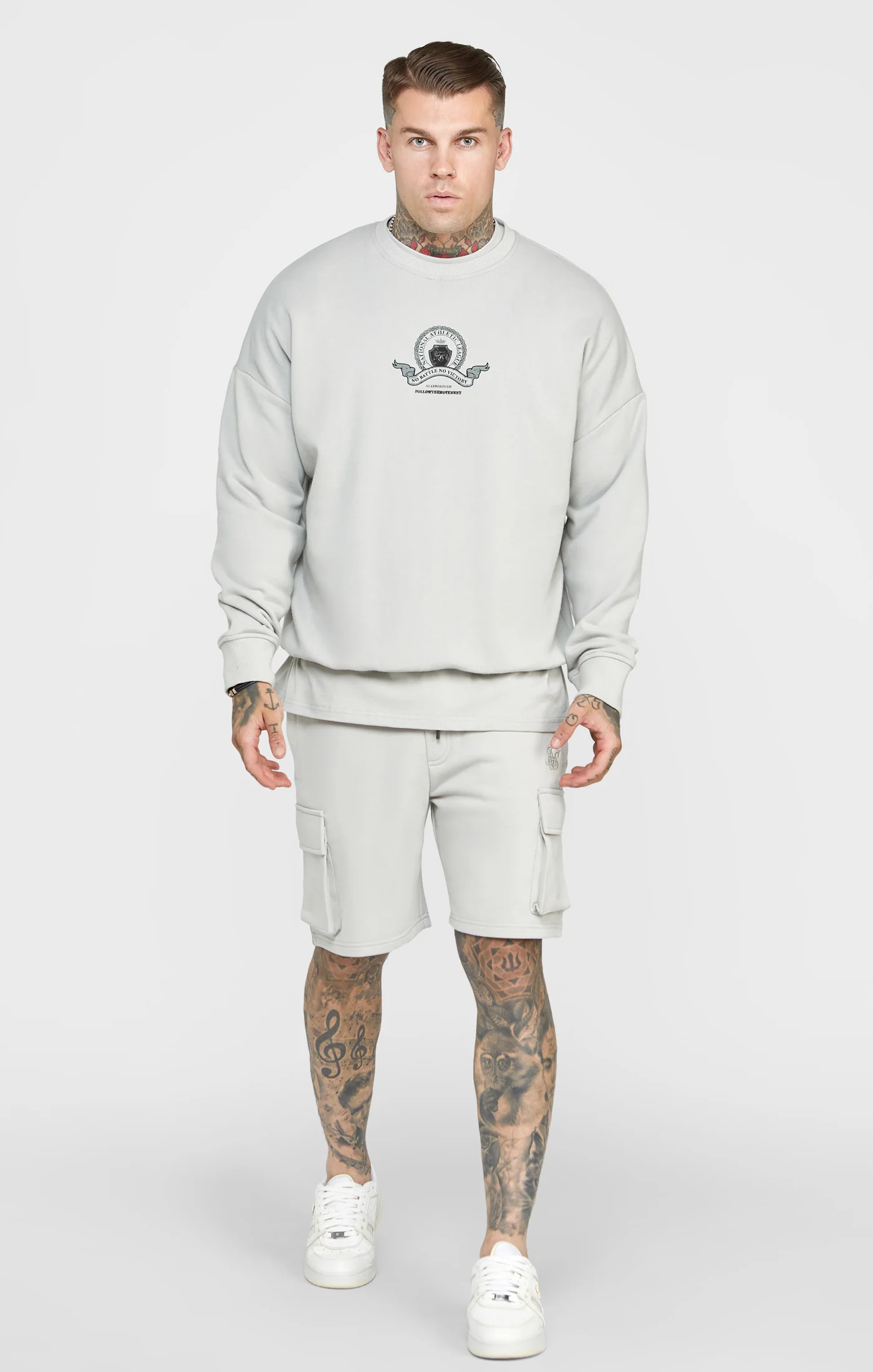 Grey Varsity Sweatshirt - Image 3