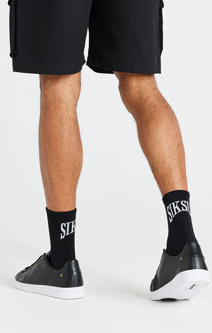Black Varsity Pack Of 5 Socks