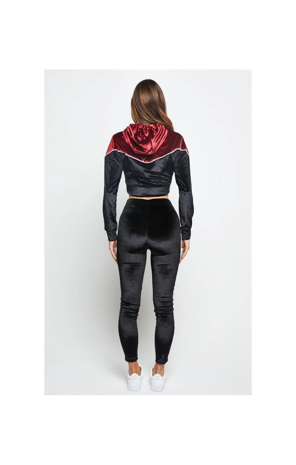 SikSilk Velour Piping Leggings - Black - Image 7