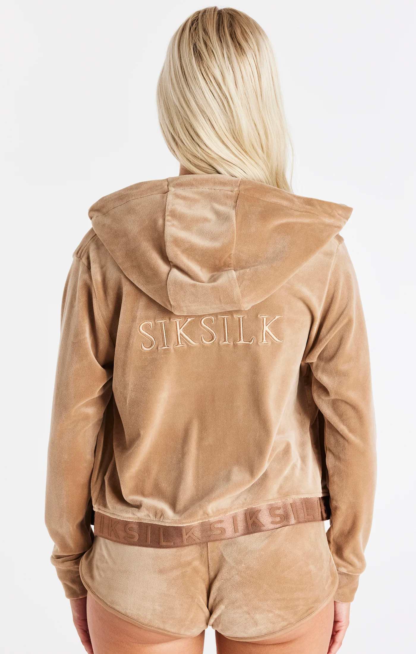 Gold Velour Zip Thru Jacket - Image 5
