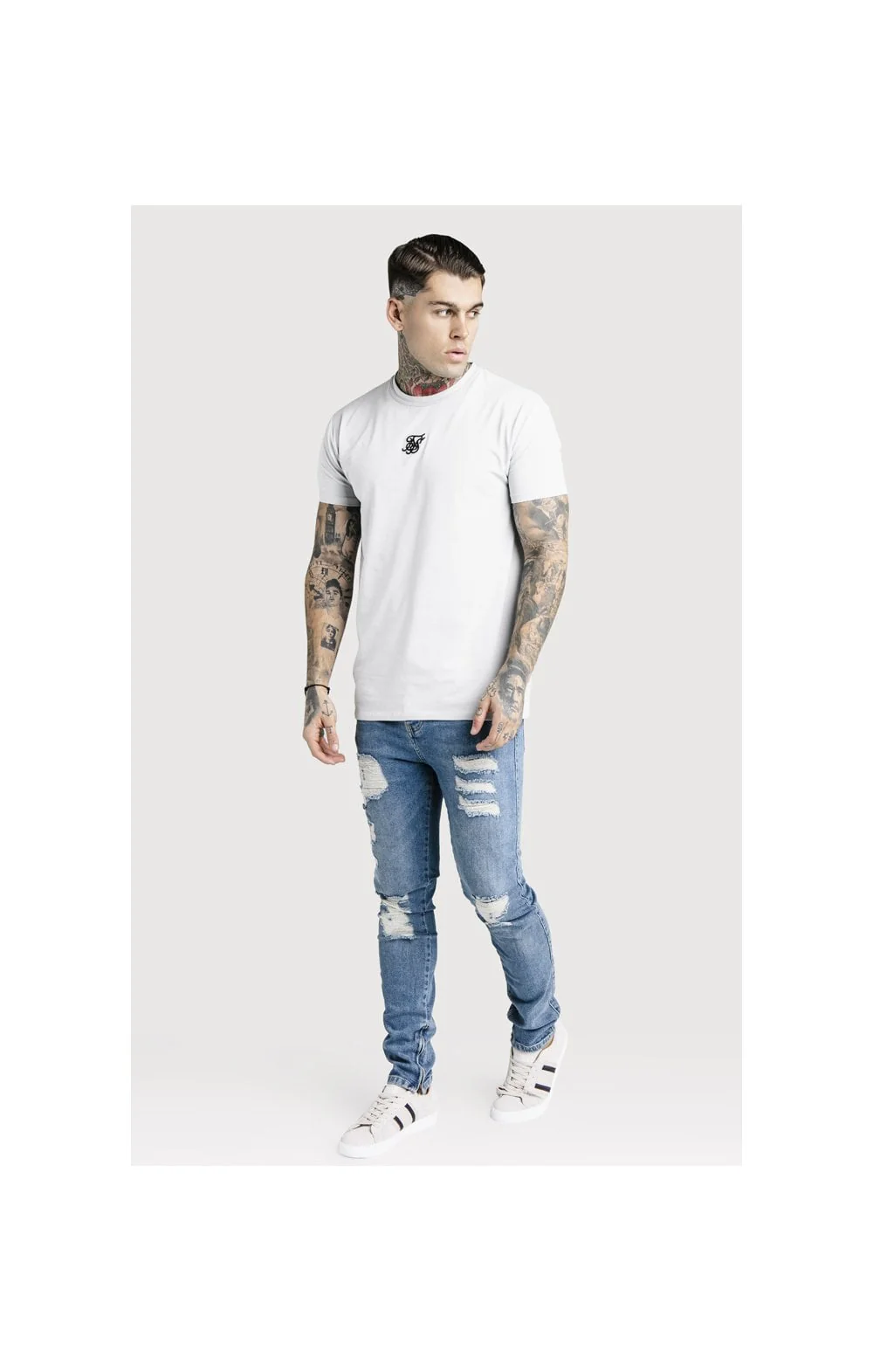 SikSilk Vintage Denim - Blue - Image 6
