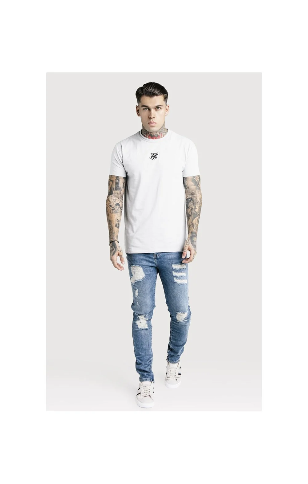 SikSilk Vintage Denim - Blue - Image 7