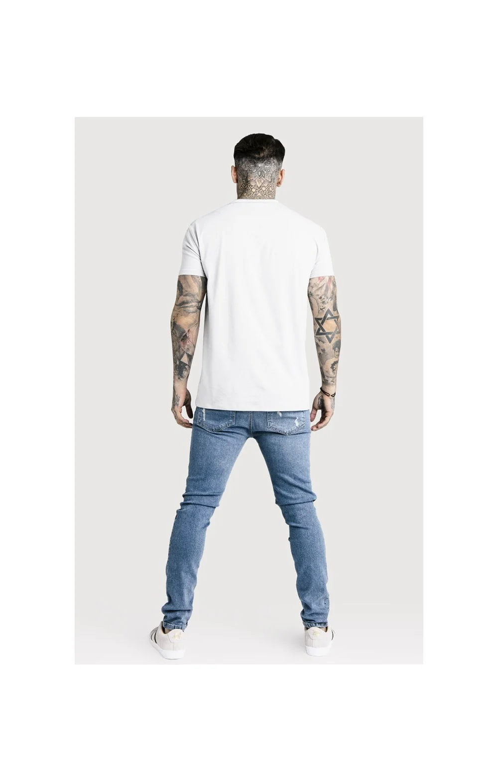 SikSilk Vintage Denim - Blue - Image 9