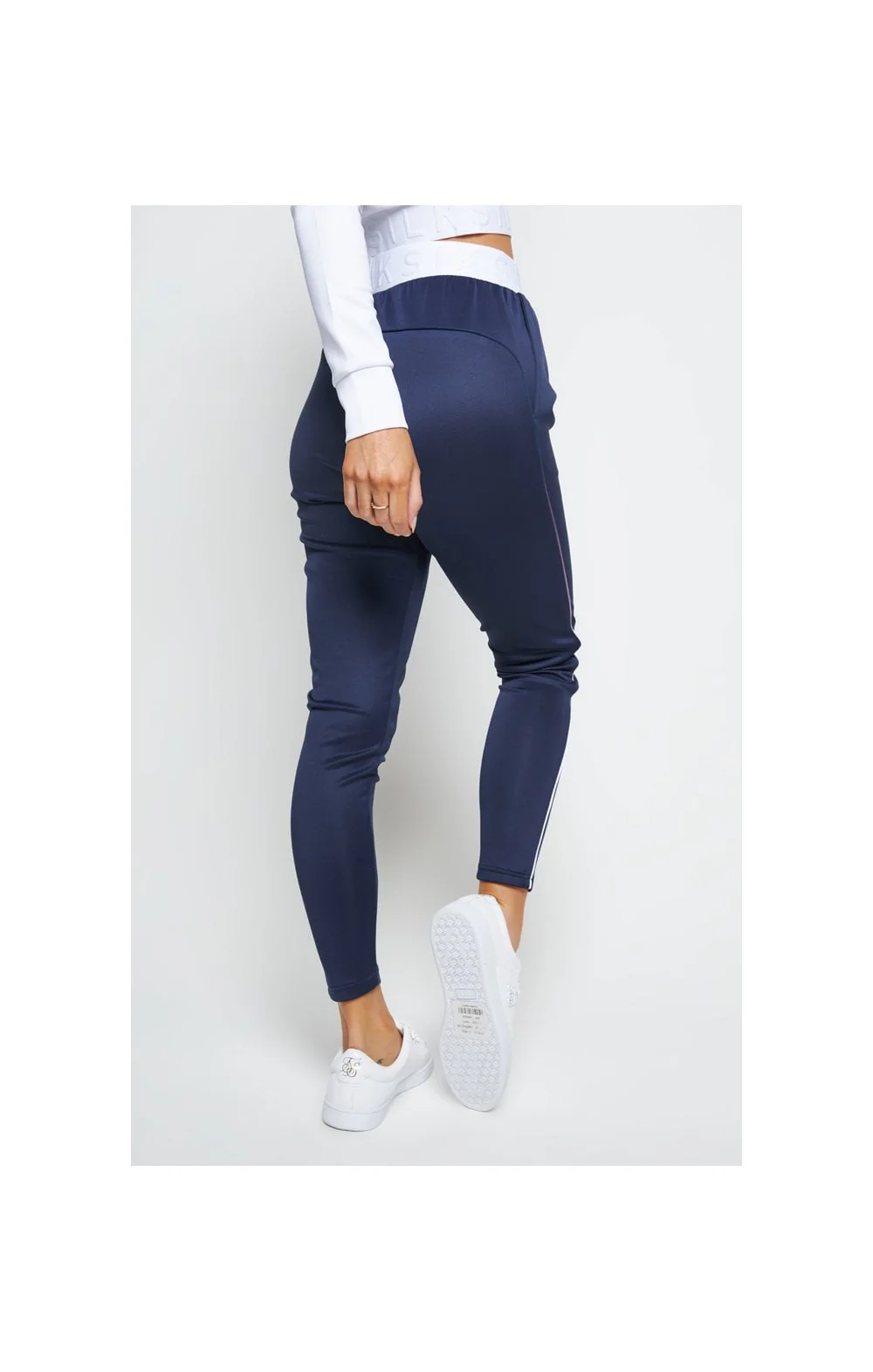 SikSilk Violet Fade Track Pants - Navy - Image 2