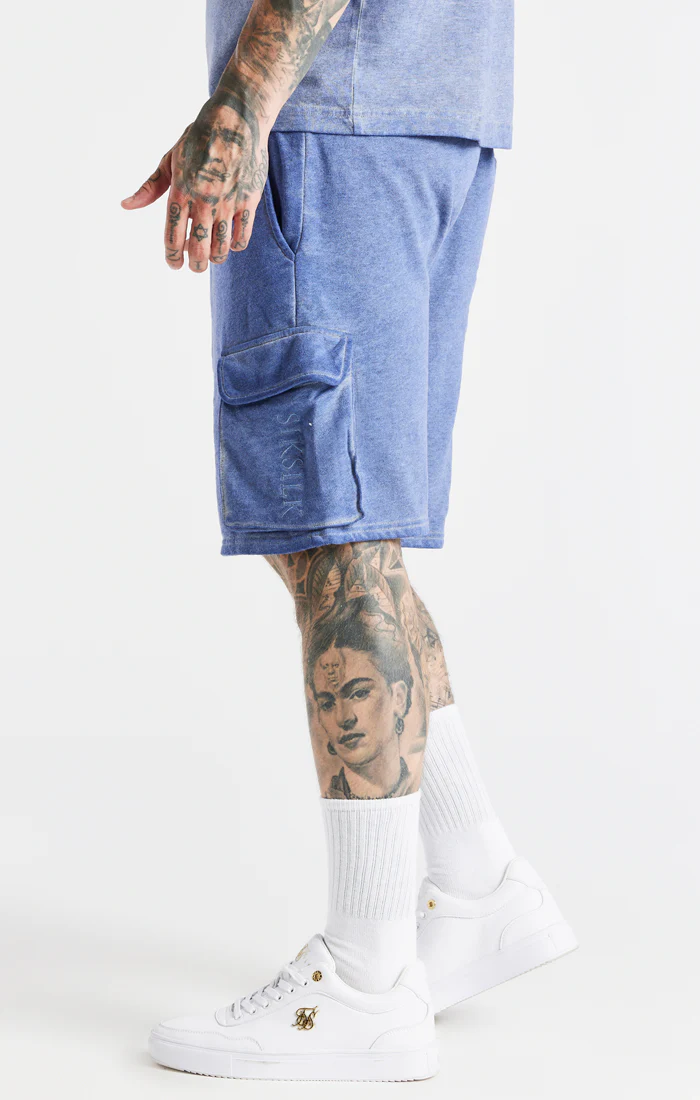 Blue Washed Cargo Short - Image 2