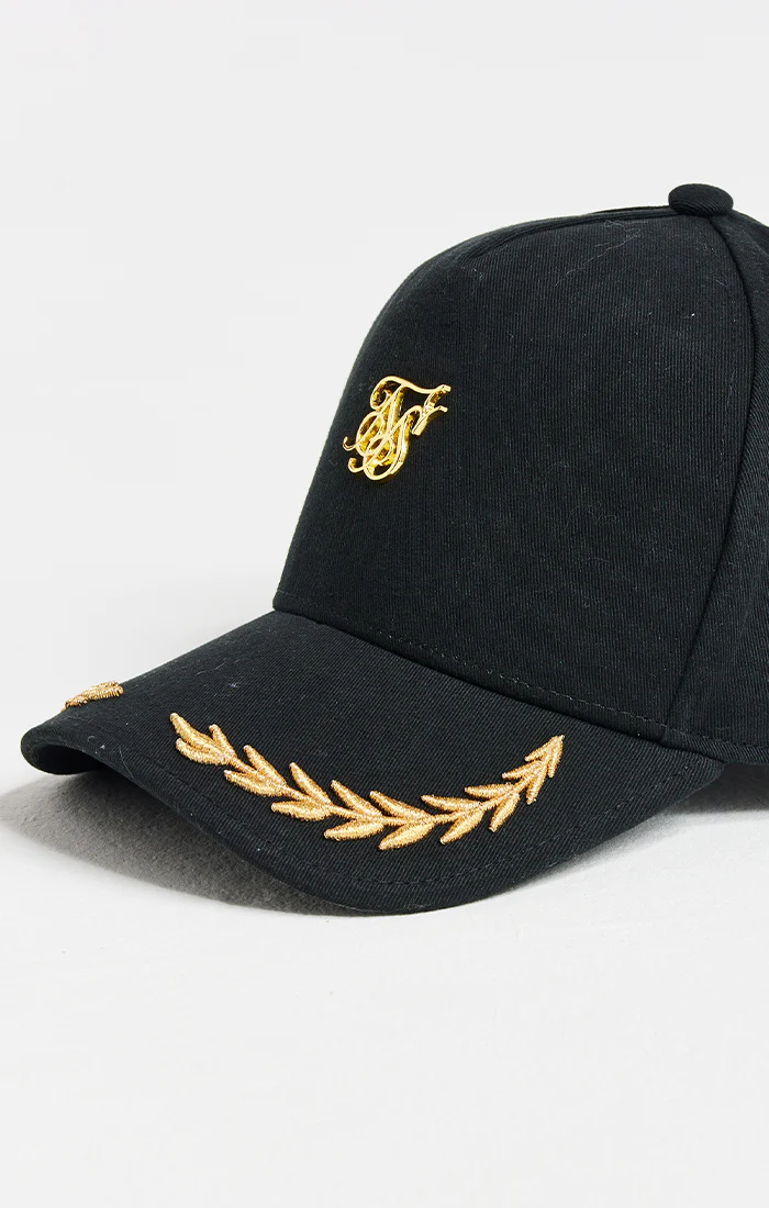 Black Washed Cotton Trucker Cap - Image 2