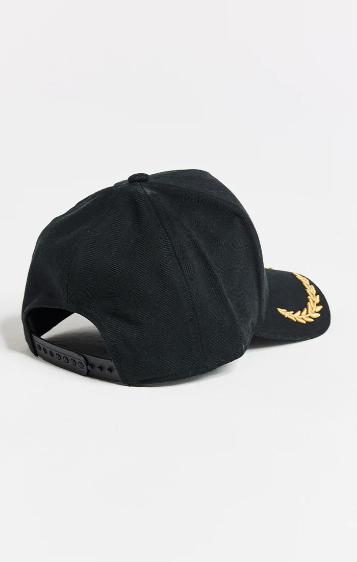 Black Washed Cotton Trucker Cap - Image 3