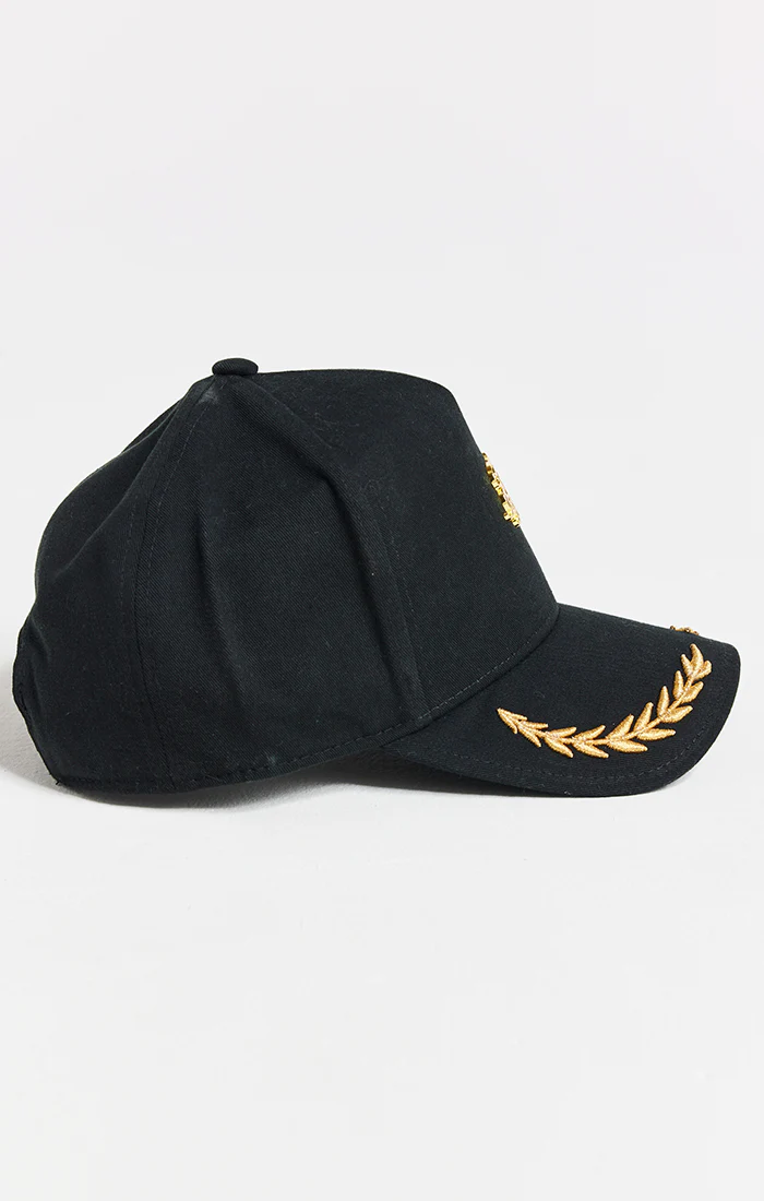 Black Washed Cotton Trucker Cap - Image 4