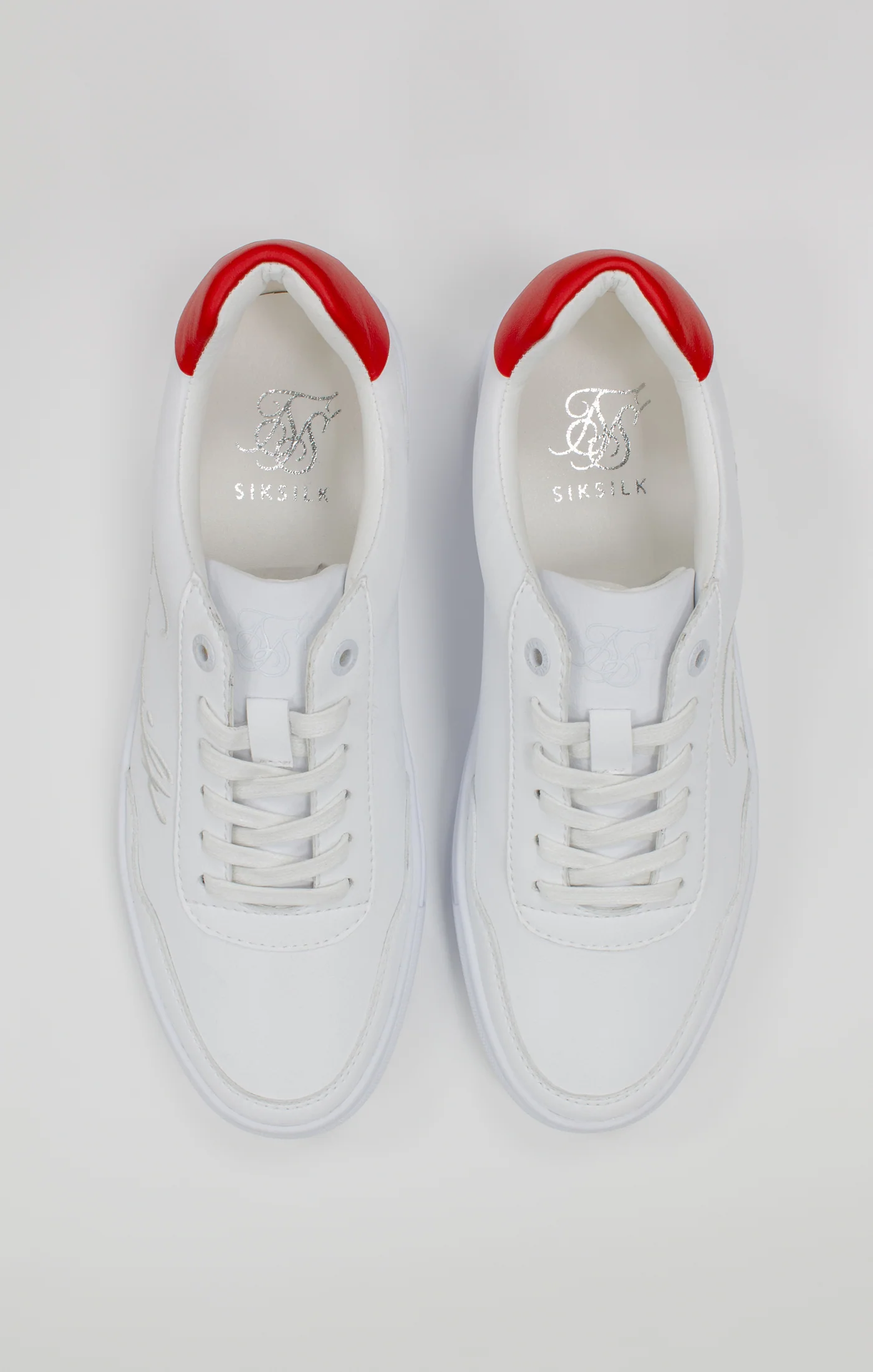 White Low-Top Trainer - Image 6