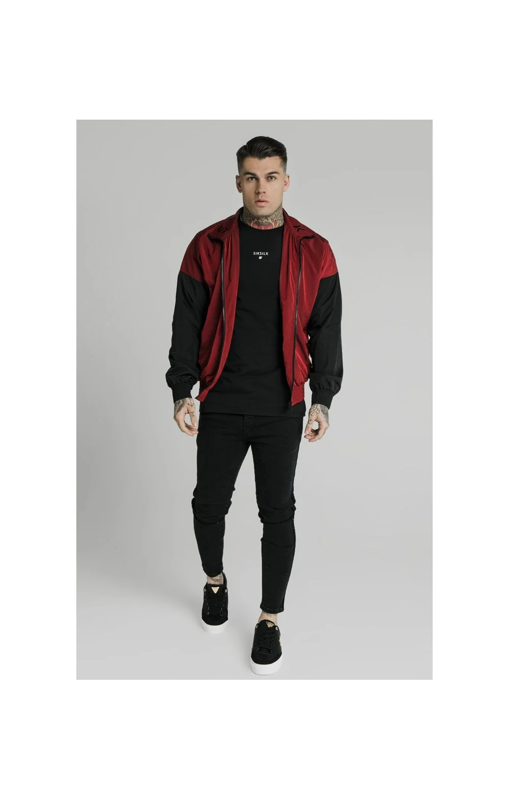 SikSilk Windrunner – Red & Black - Image 3