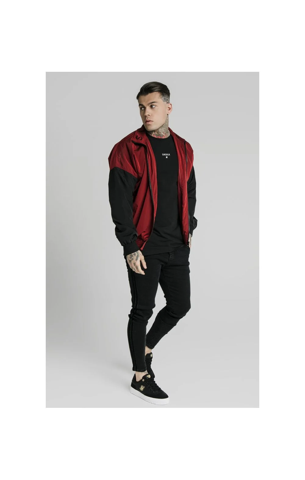 SikSilk Windrunner – Red & Black - Image 4