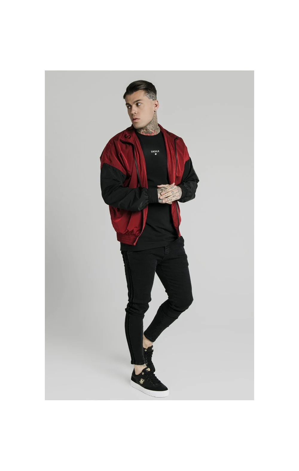SikSilk Windrunner – Red & Black - Image 5