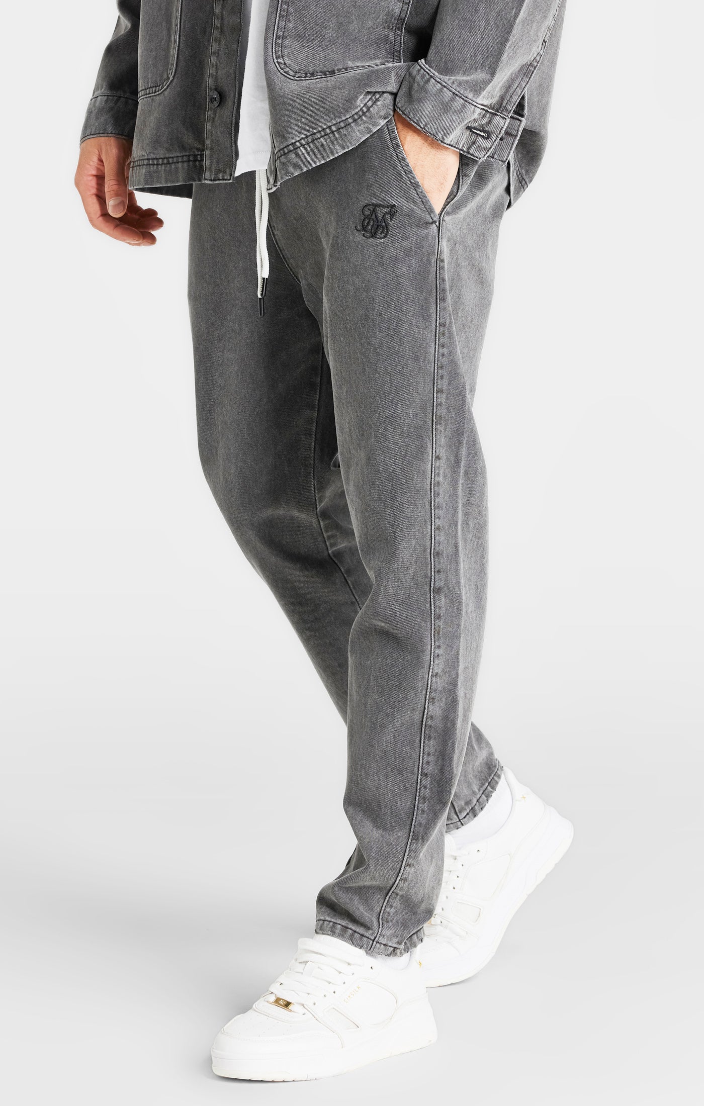 Black Woven Stretch Jogger