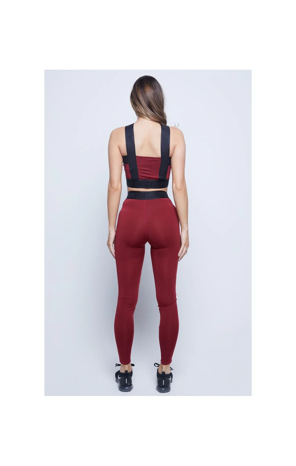 SikSilk Wrap Tape Bralette - Red - Image 7