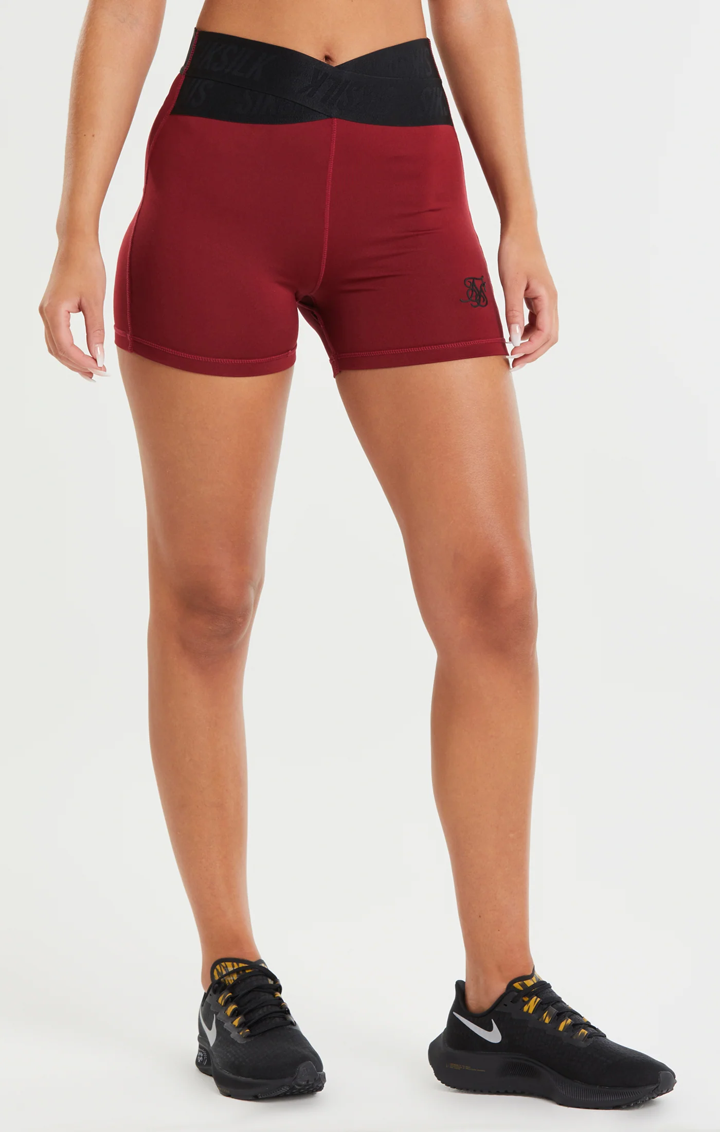 SikSilk Wrap Tape Gym Shorts – Red - Image 2