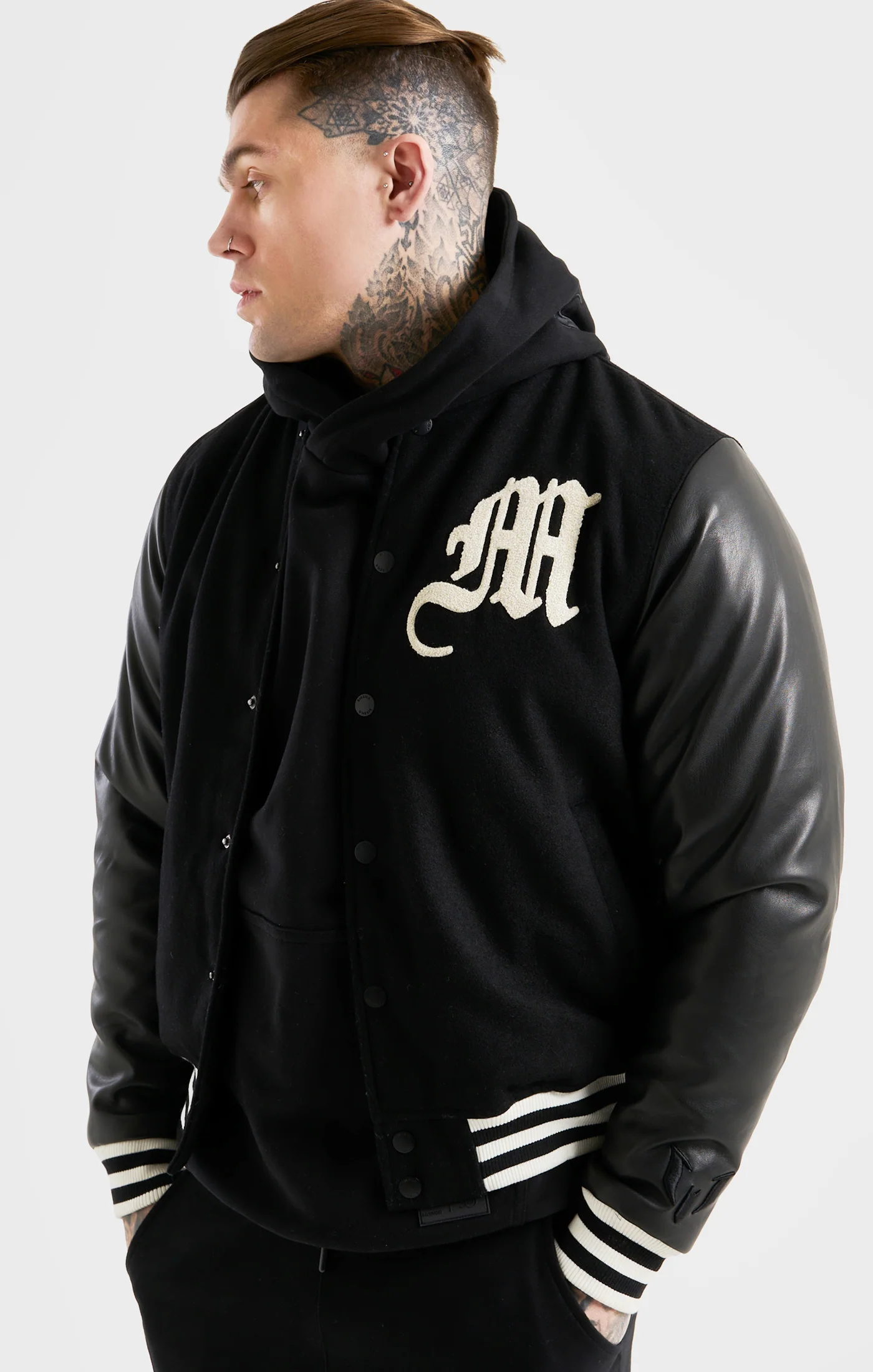 Messi x SikSilk Black Bomber Jacket