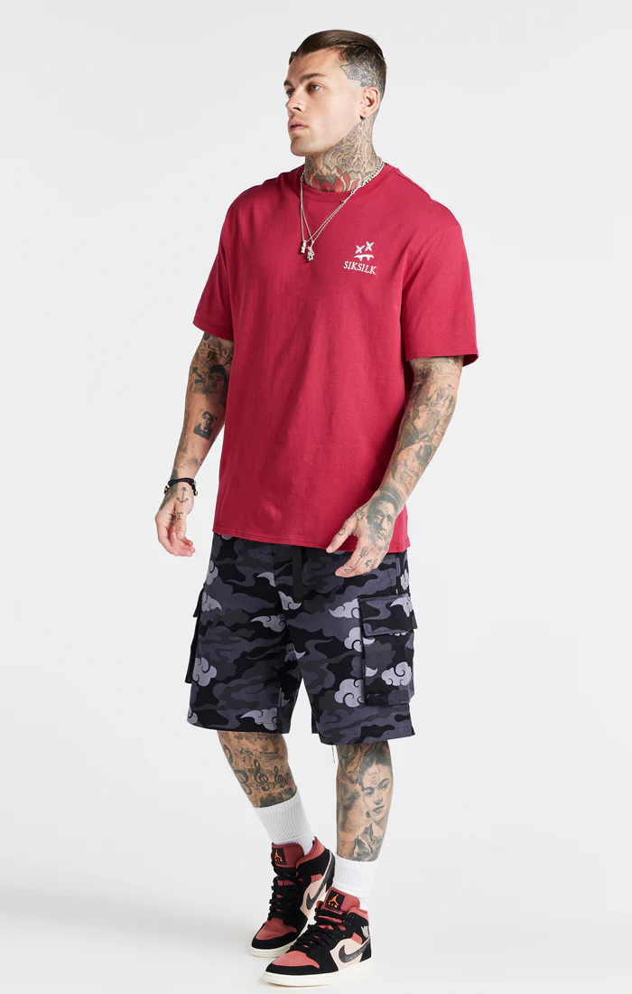 Steve Aoki x SikSilk Black Cargo Short - Image 2