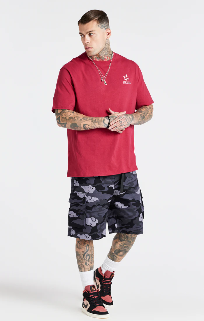 Steve Aoki x SikSilk Black Cargo Short - Image 4