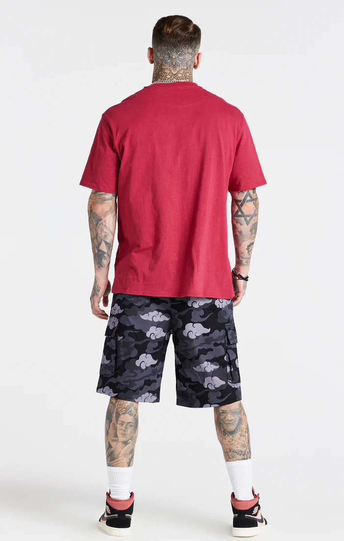 Steve Aoki x SikSilk Black Cargo Short - Image 5