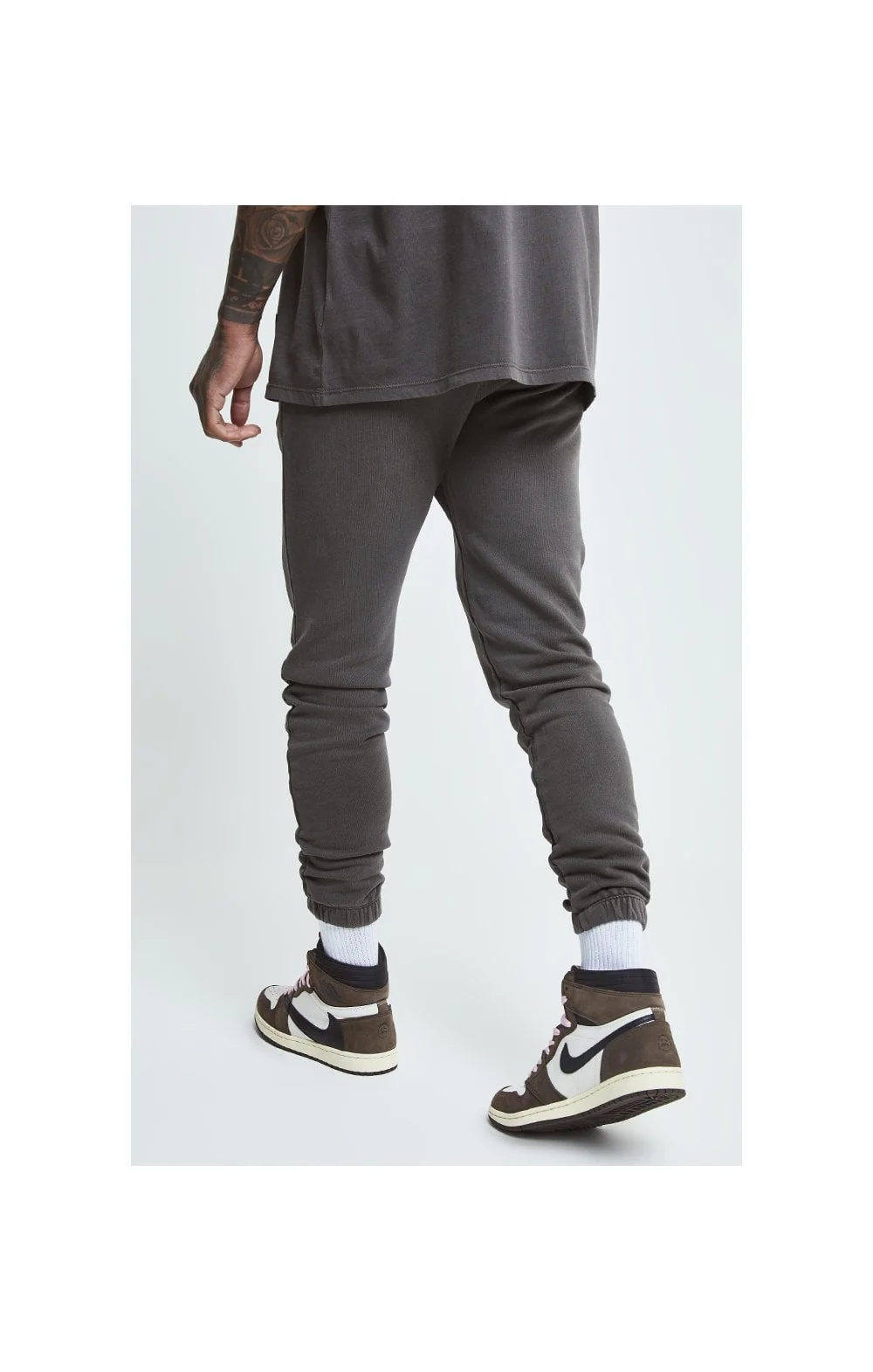 SikSilk X Steve Aoki Joggers - Washed Grey - Image 2