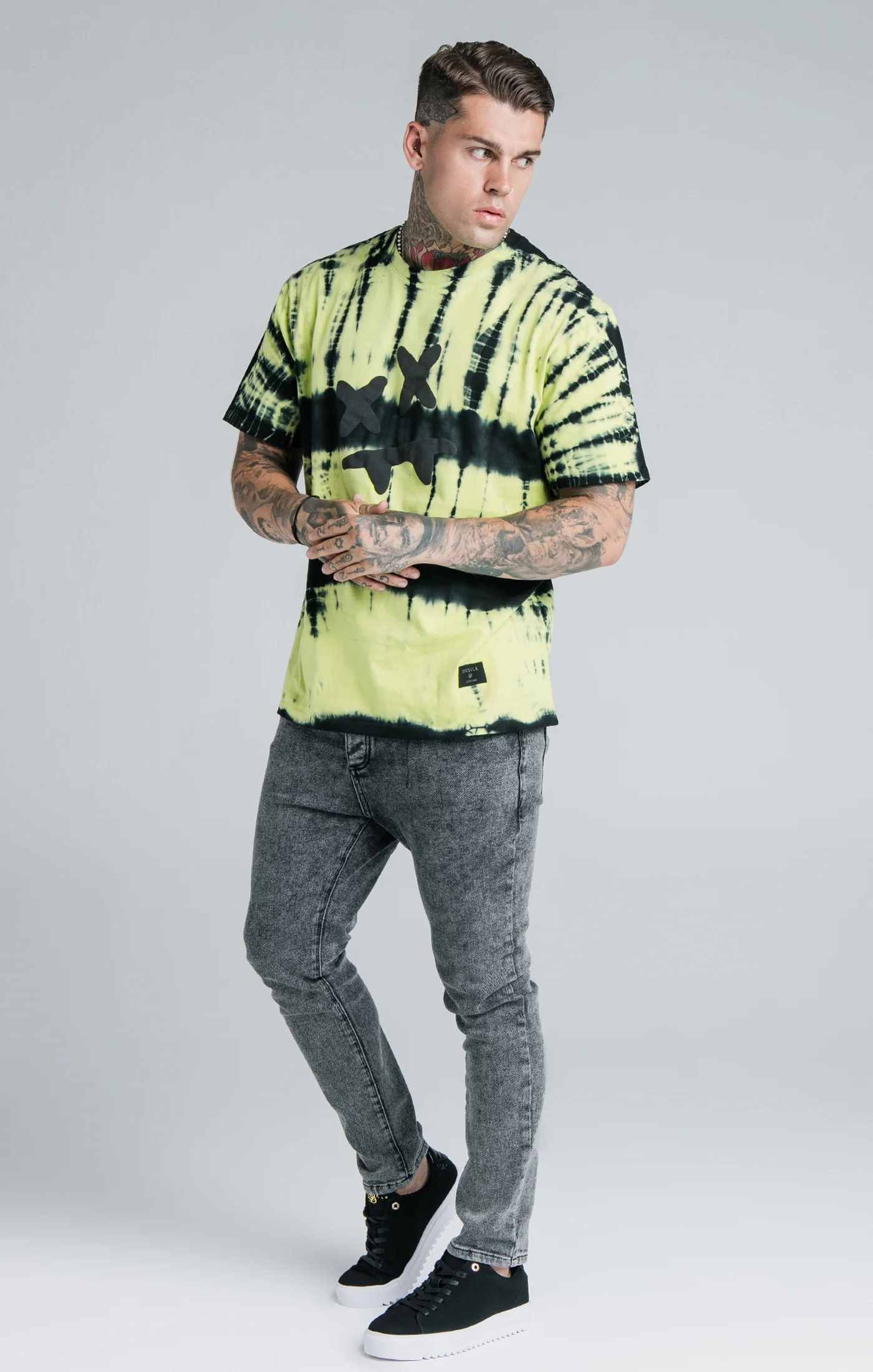 Steve Aoki x SikSilk Black Loose Fit Jean - Image 2