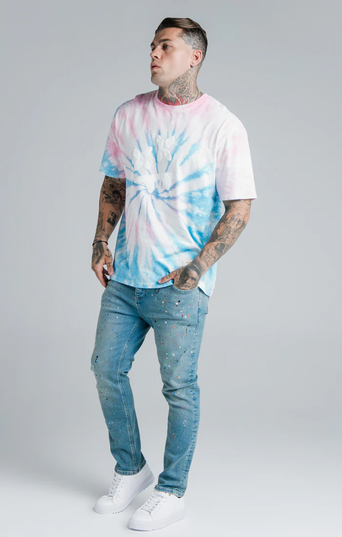 Steve Aoki x SikSilk Light Wash Loose Fit Jean - Image 2