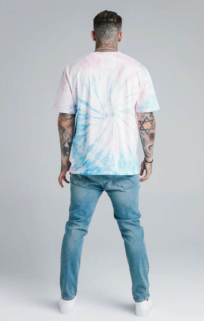 Steve Aoki x SikSilk Light Wash Loose Fit Jean - Image 5