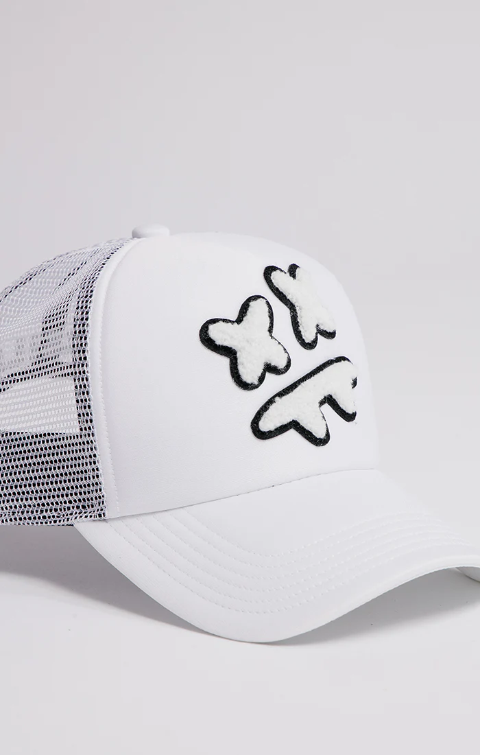 SikSilk X Steve Aoki Mesh Trucker Cap – Black & White - Image 2