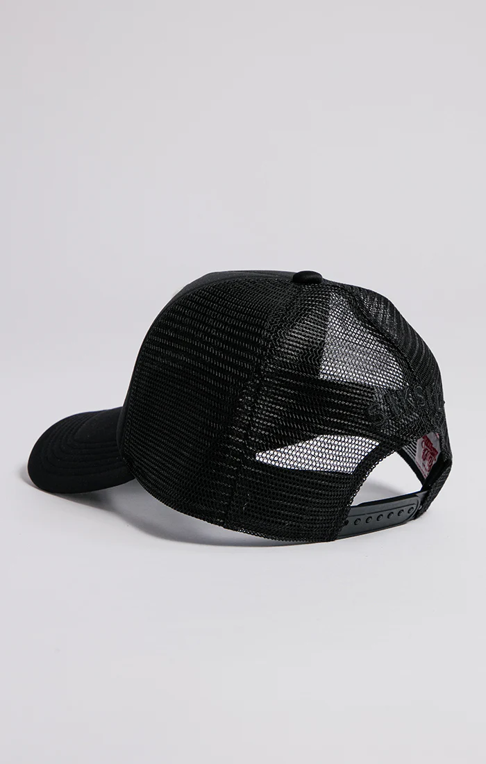 SikSilk X Steve Aoki Mesh Trucker Cap – White & Black - Image 4