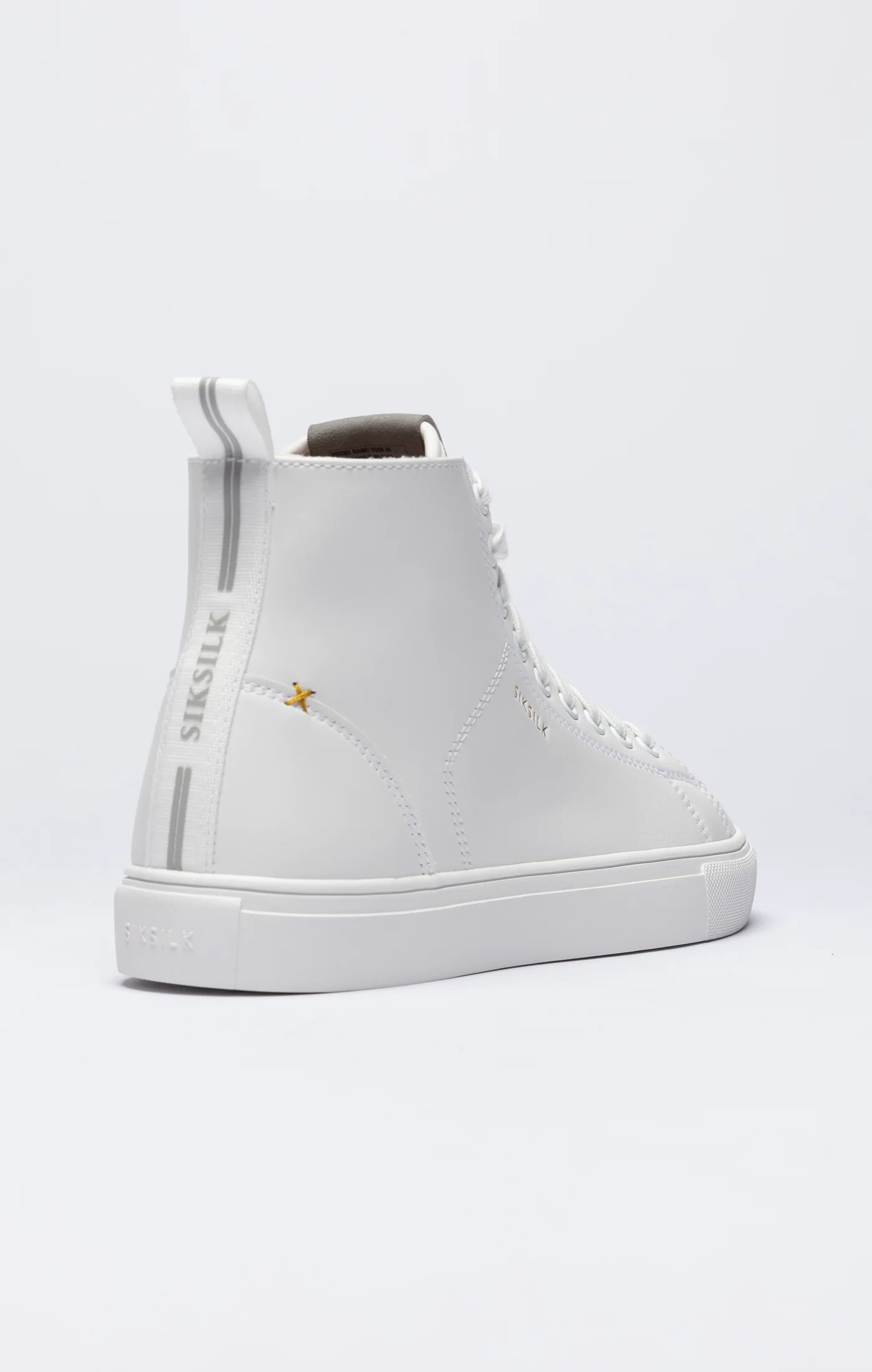 White Classic High-Top Trainer - Image 2