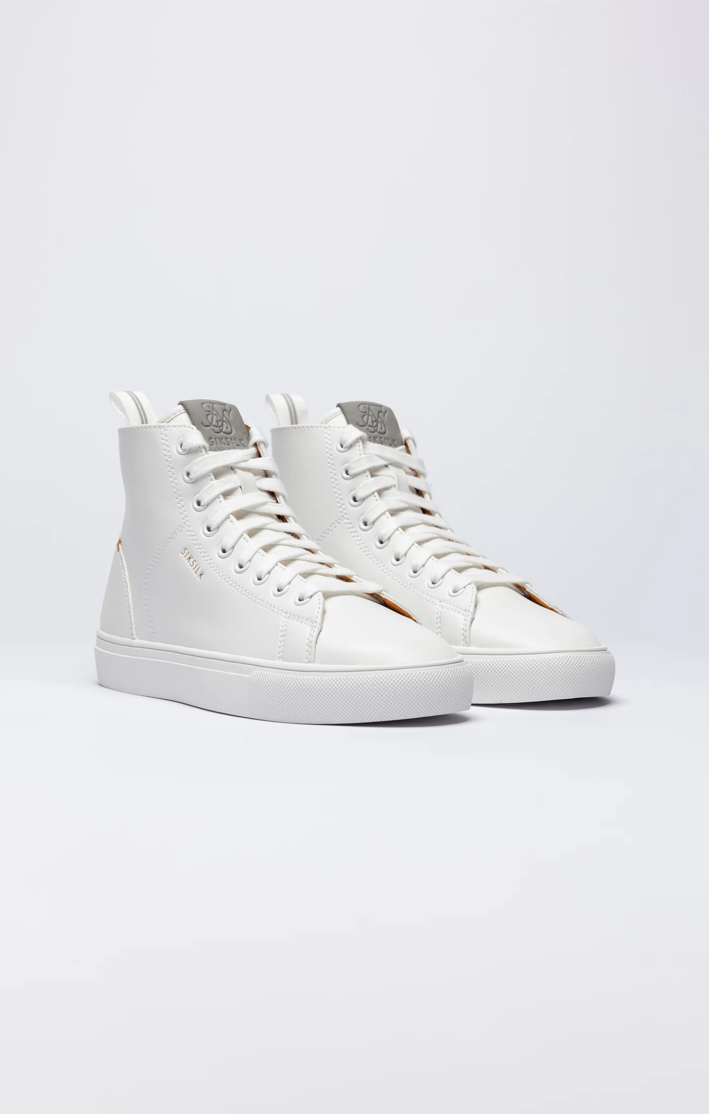 White Classic High-Top Trainer - Image 4