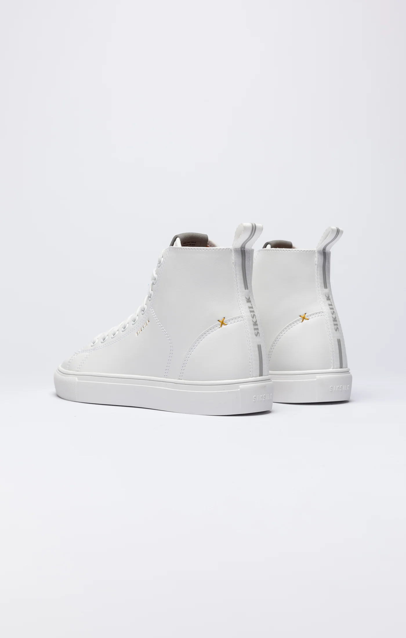 White Classic High-Top Trainer - Image 5