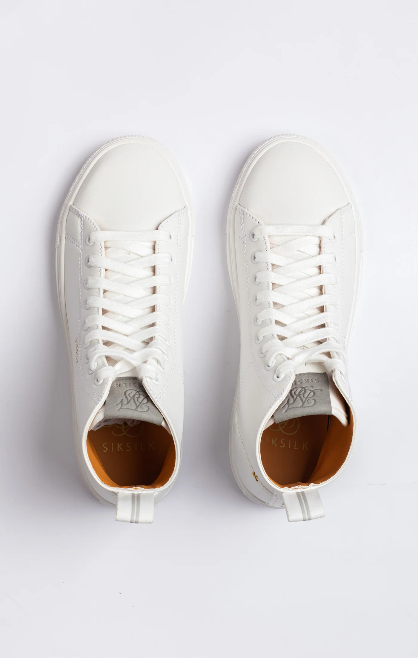 White Classic High-Top Trainer - Image 6